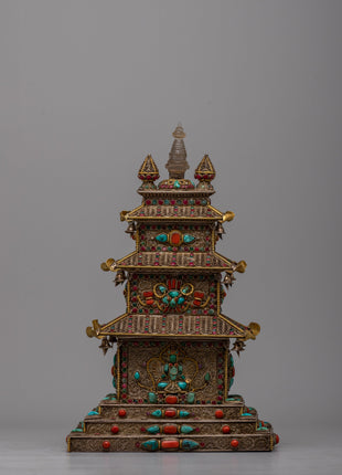 Stupa Temple Statue | Enhance Your Space with Spiritual Grace