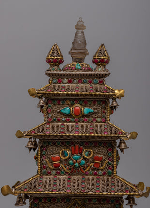Stupa Temple Statue | Enhance Your Space with Spiritual Grace