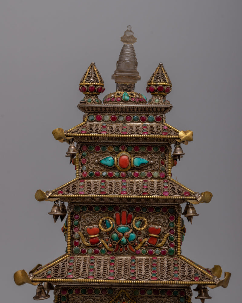 Stupa Temple Statue | Enhance Your Space with Spiritual Grace