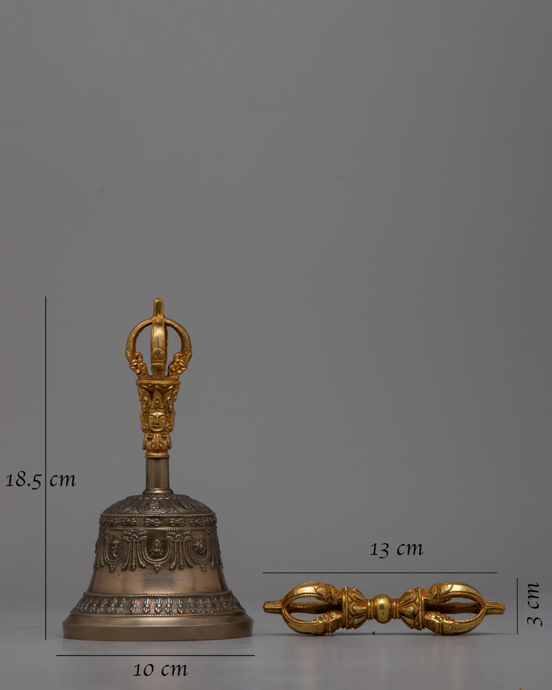 Copper Vajra Bell Set | Experience the Sacred Sound of Meditation