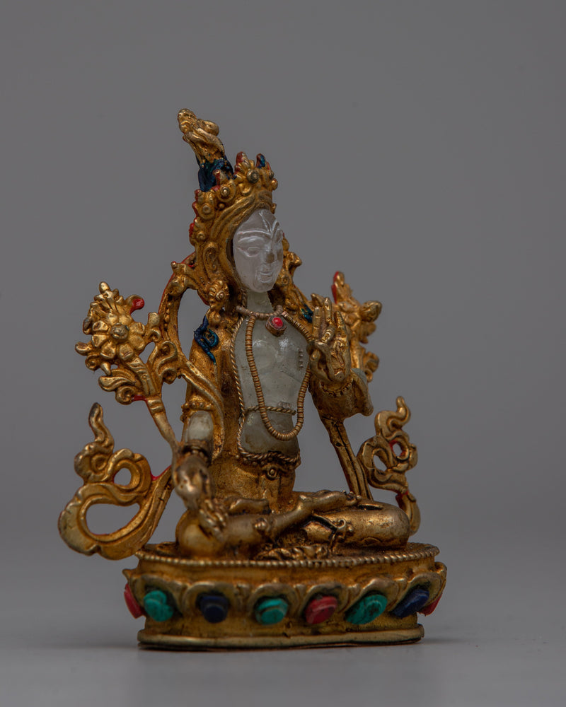 Small White Tara Statue | Graceful Representation of the Compassionate Tara