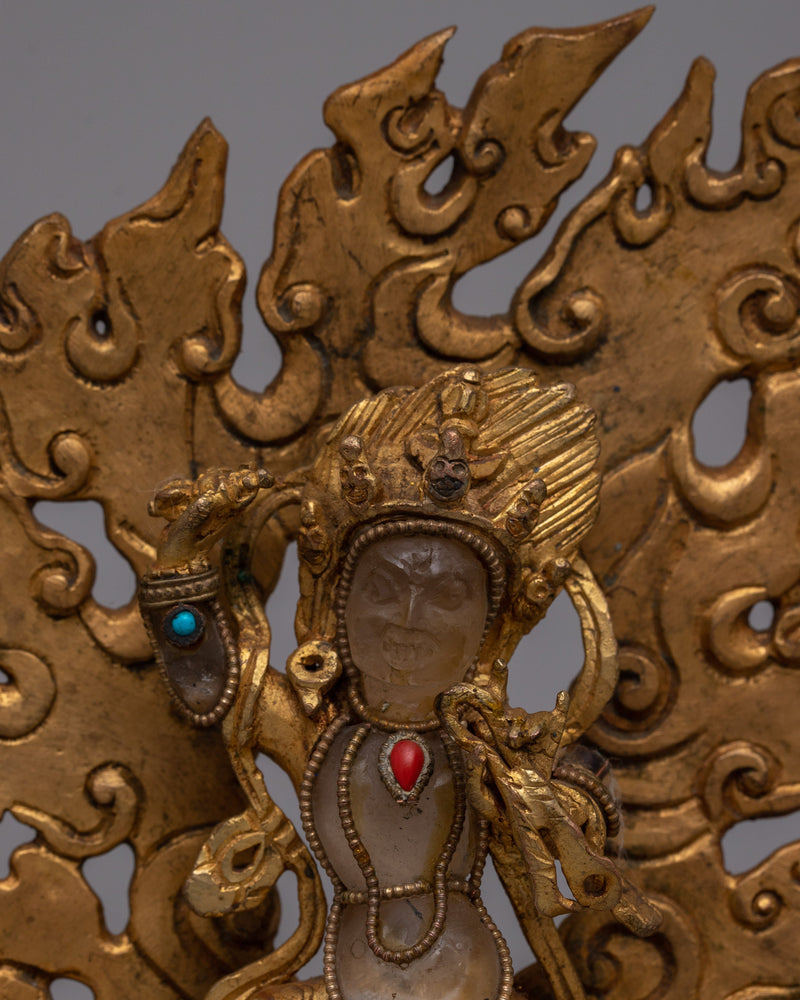 Vajrapani Sadhana Statue | Radiant Symbol of Inner Power and Courage in Buddhist Practice