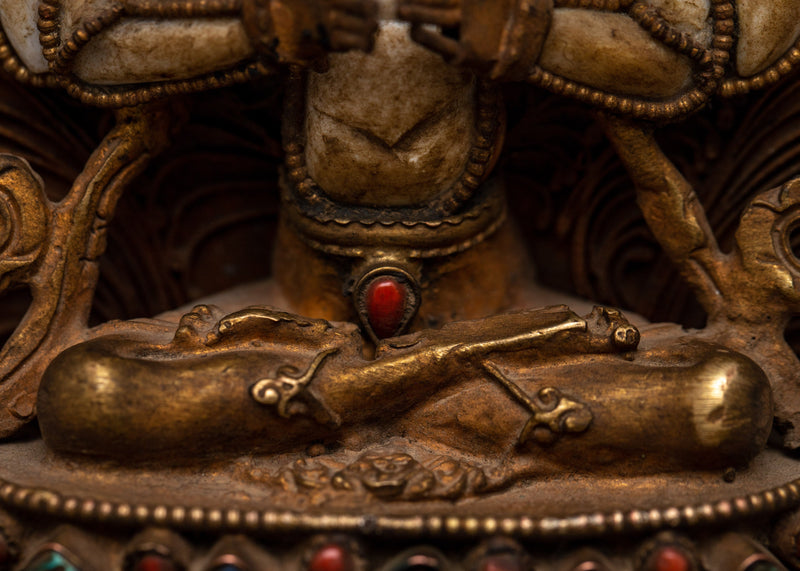 4 Arms Chenrezig Buddha Statue | Intricately Crafted to Embody the Boundless Compassion