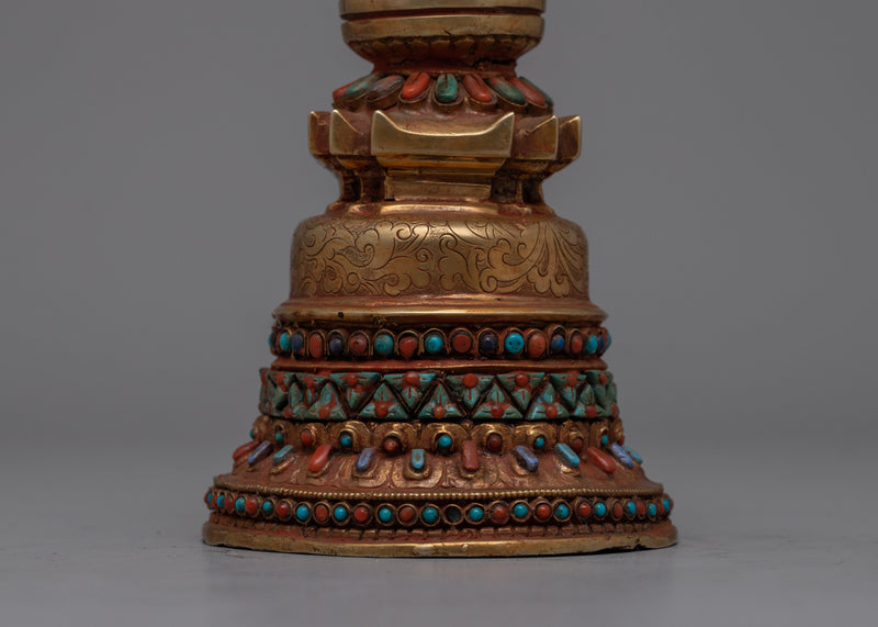 Buddhist Copper Kadampa Stupa | Channeling the Wisdom and Serenity of Buddhist Tradition