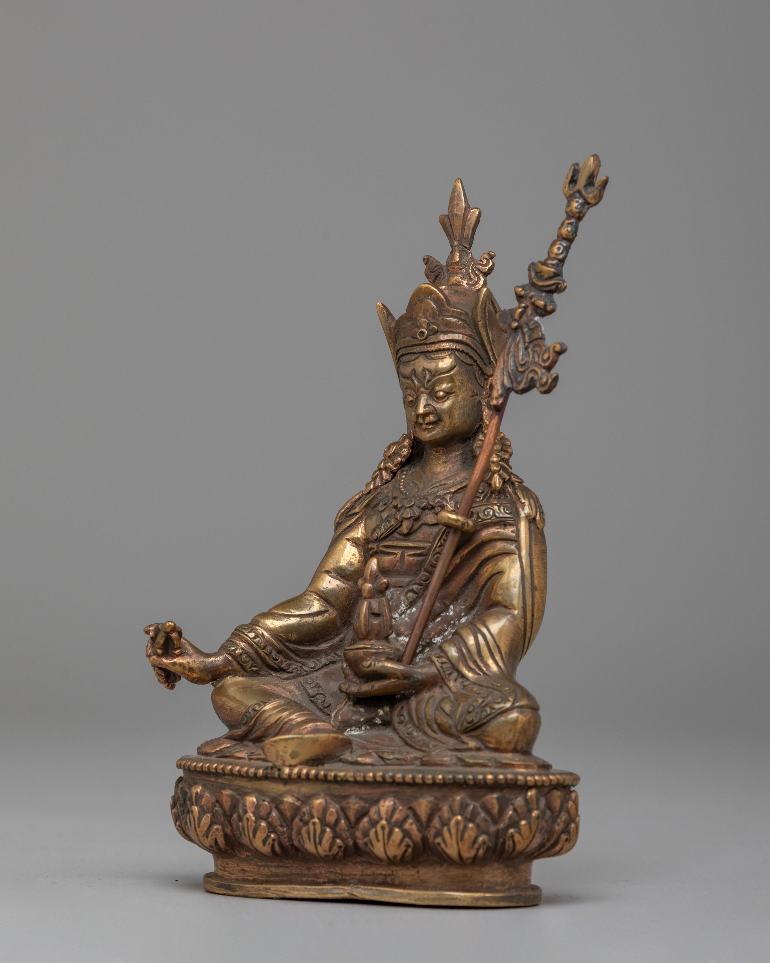 Padmasambhava Altar Statue | Handcrafted Tibetan Buddhist Artwork