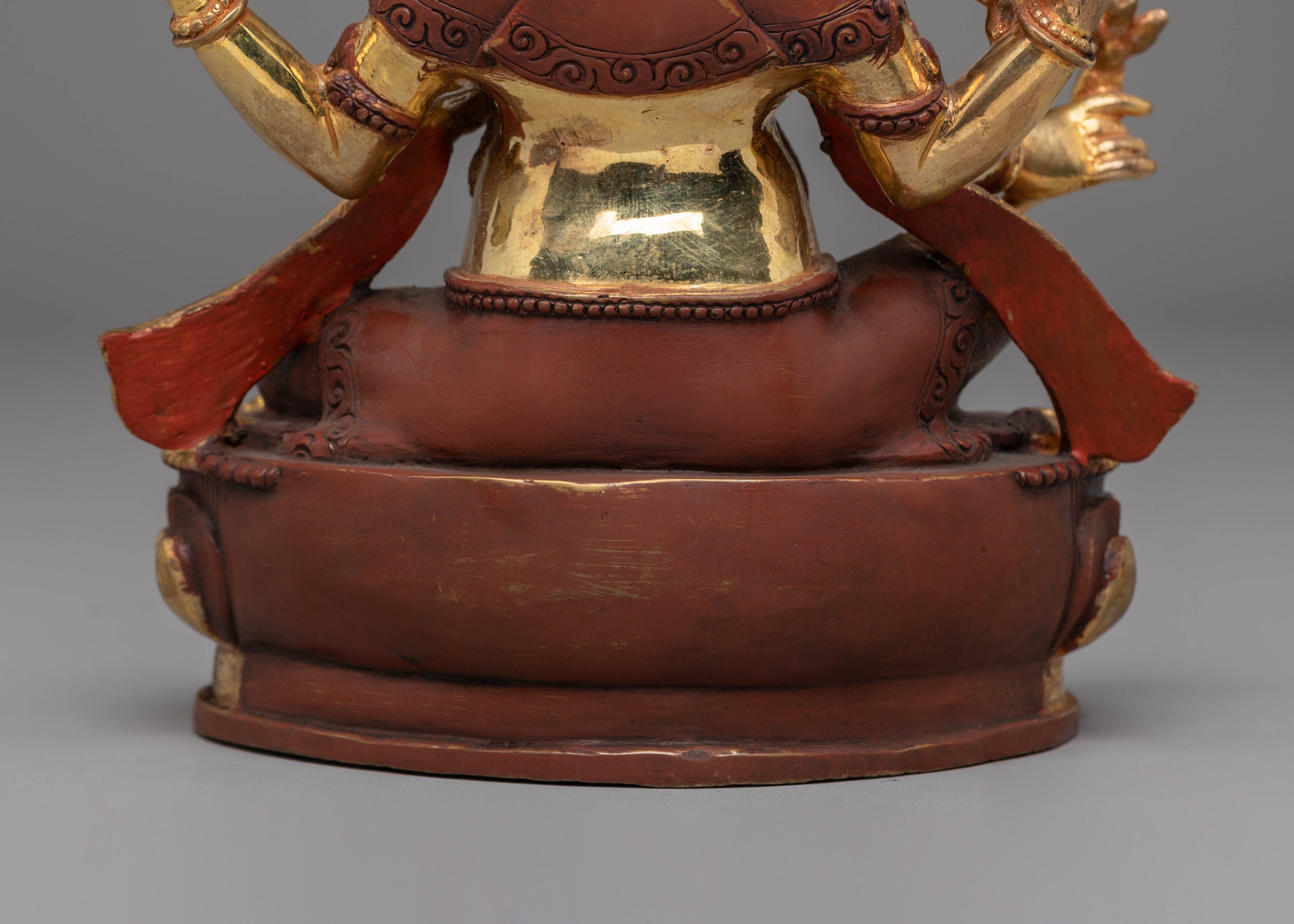 Golden Ganesh Wealth Deity Statue | Hindu God of Prosperity & Wisdom