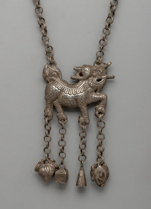 Hand-carved Tibetan Lion Locket Necklace | A Spiritual Masterpiece
