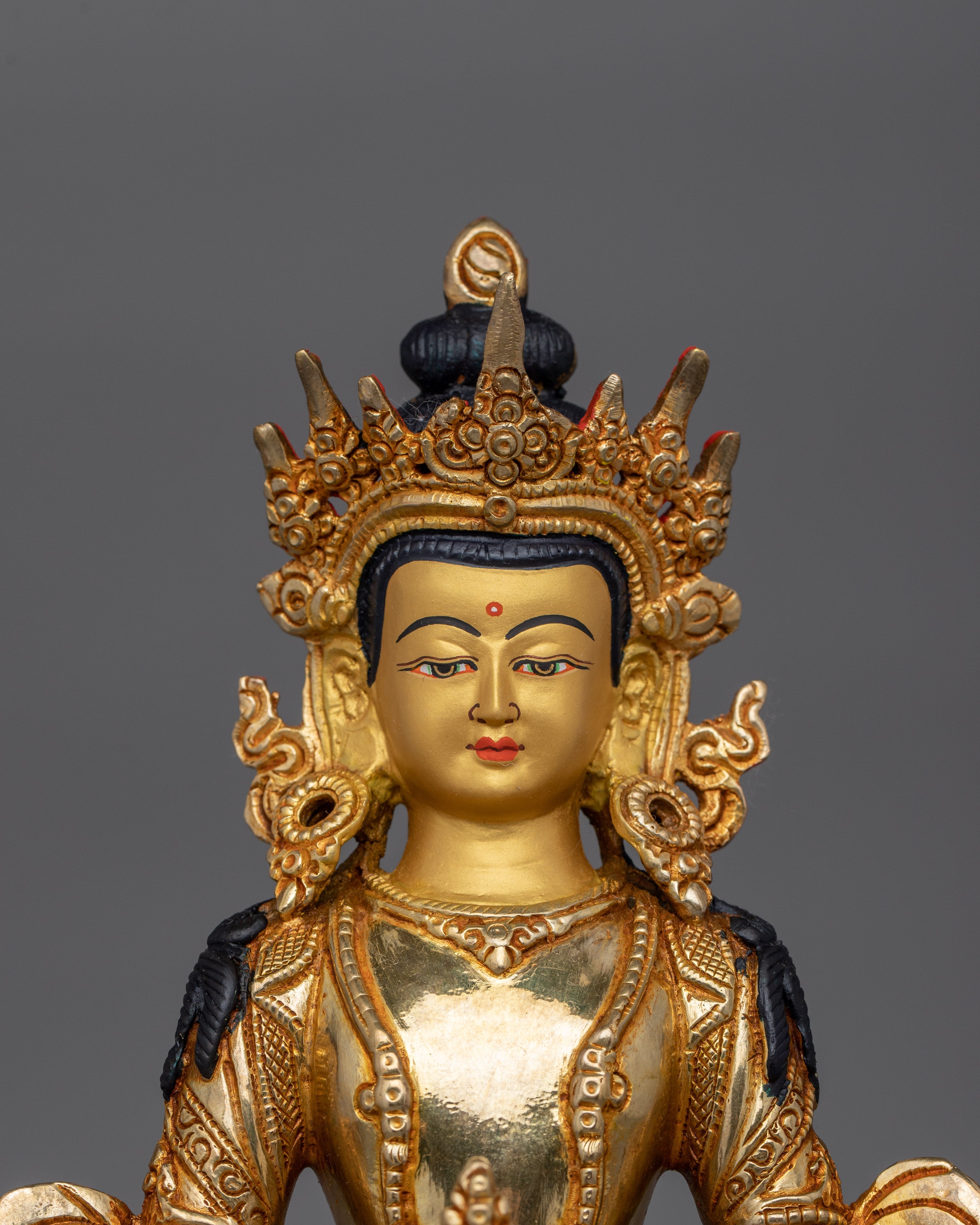 Longevity and Compassion Amitayus Statue | Handcrafted Enlightened Buddha