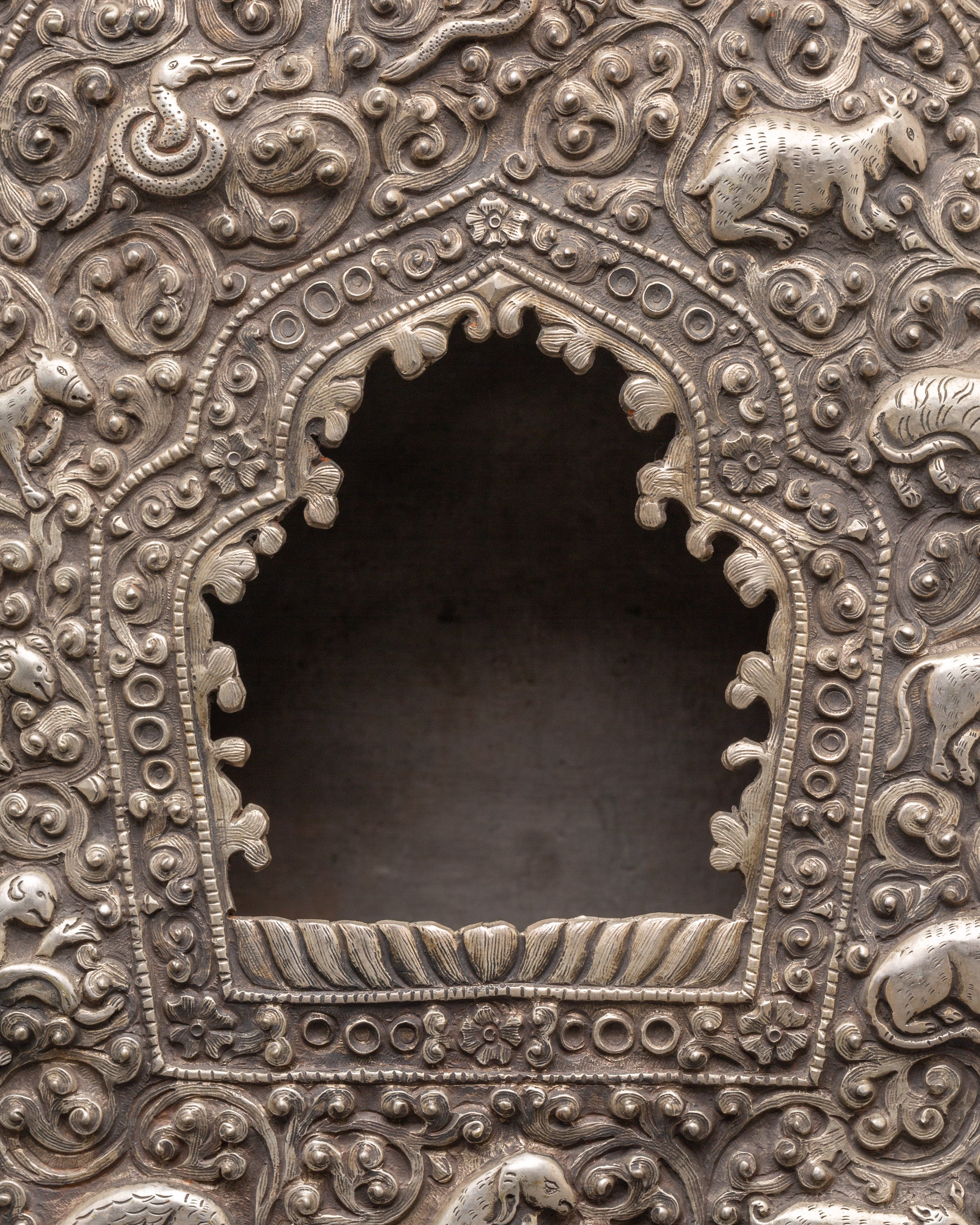 Authentic Handmade Ghau Box | Buddhist Ghau Box with Intricate Animal Motifs