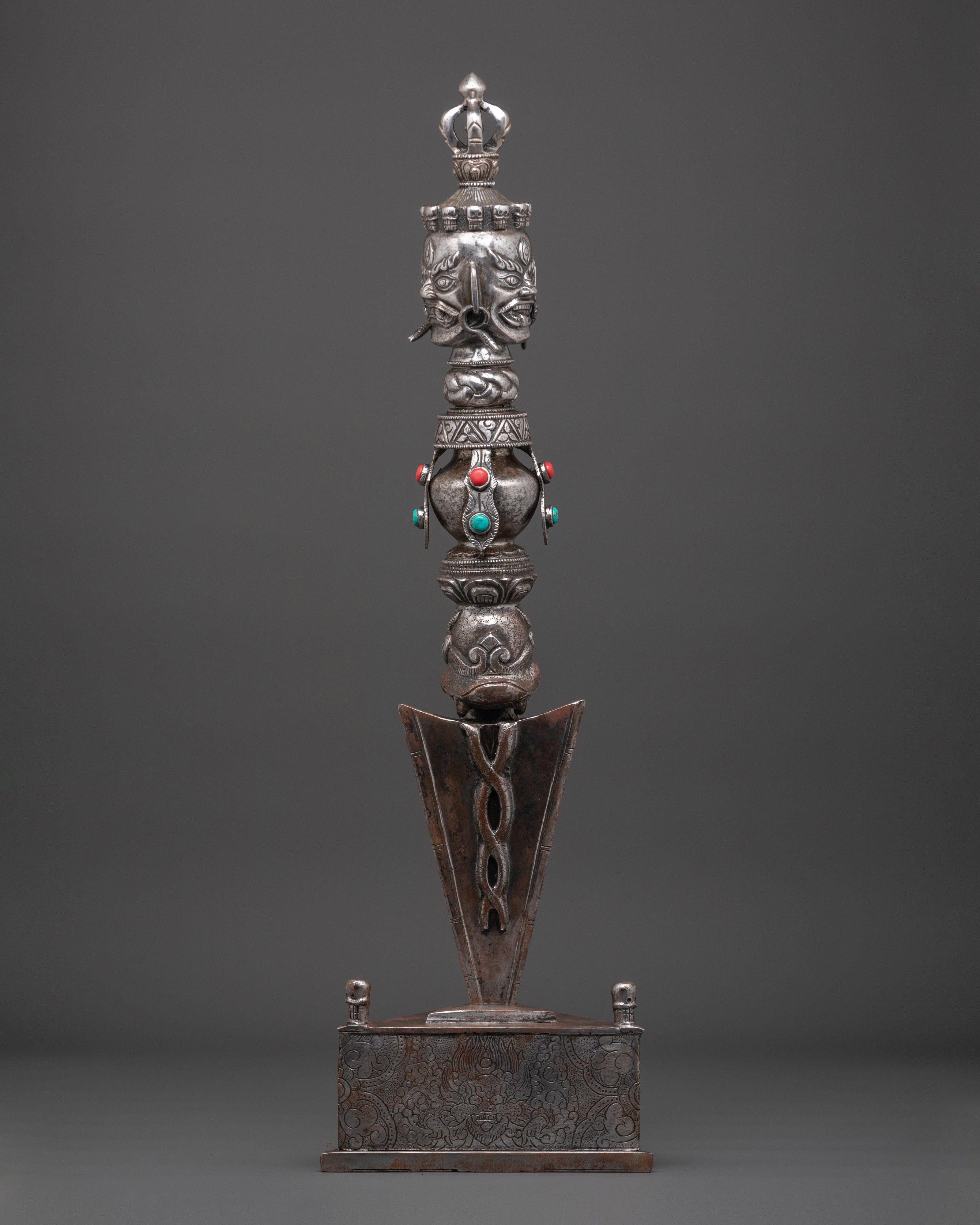 Handcrafted Buddhist Iron Phurba Dagger | Dispelling Negativity