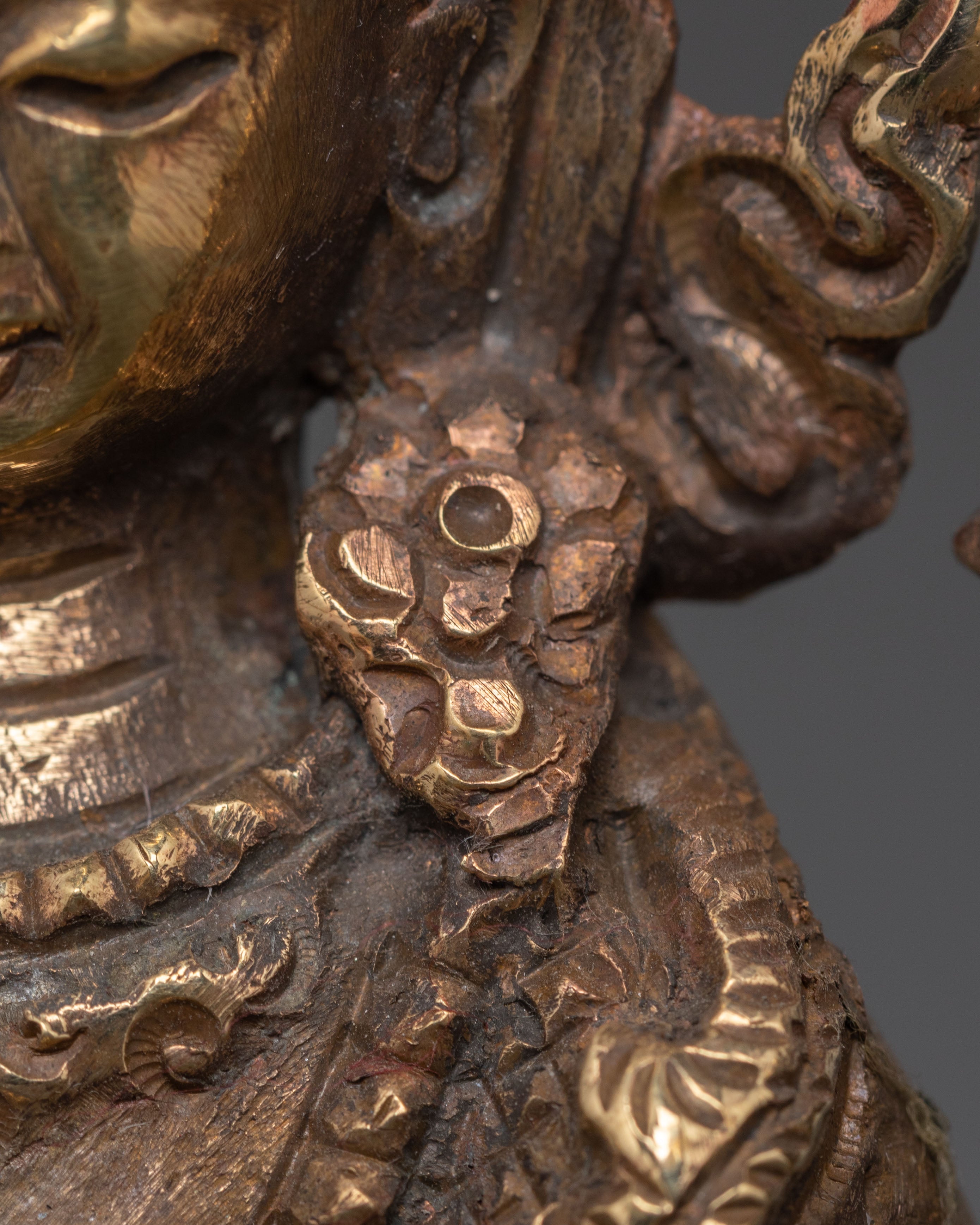 Copper Statue Of Chenrezig | Avalokiteshvara Buddhist Deity