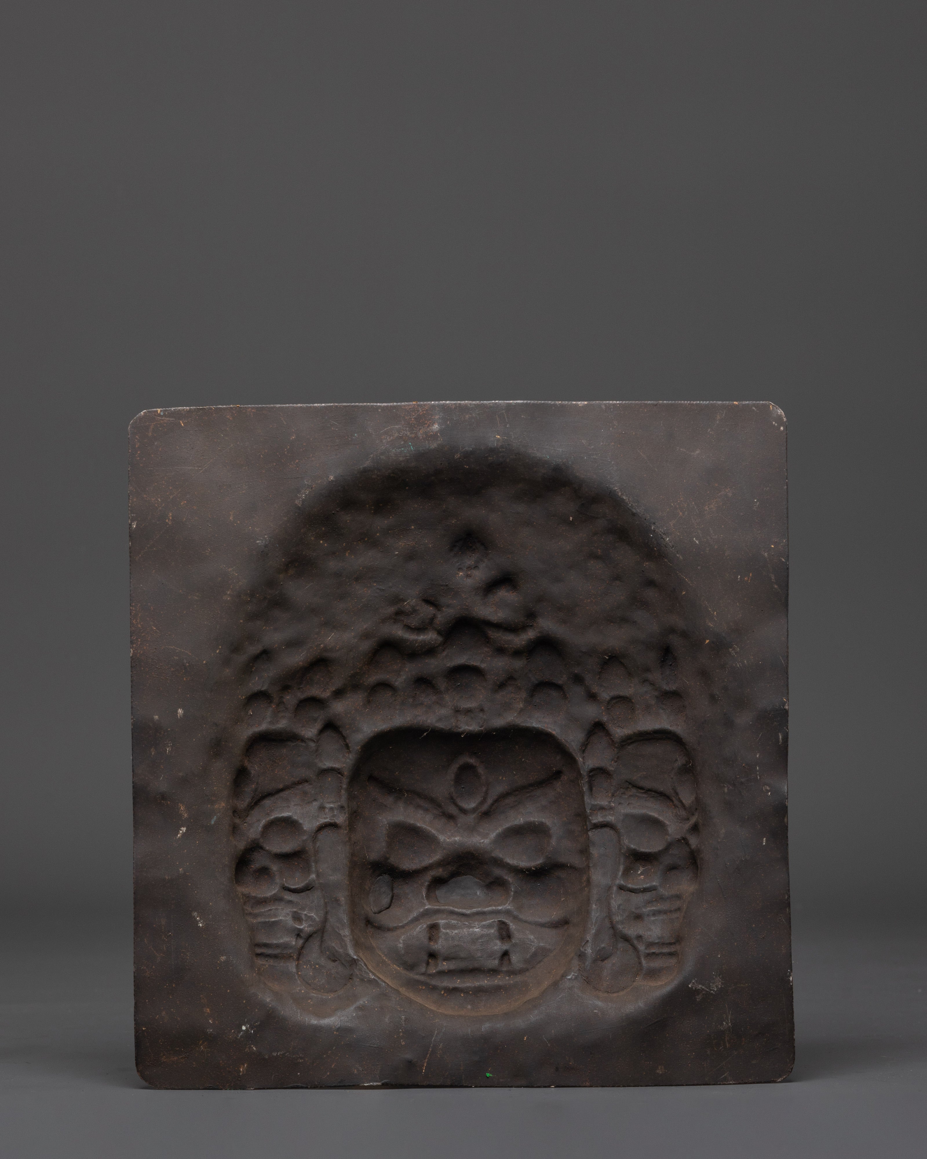 Sacred Guardian Brass Wall Hanging | Altar Decor and Meditation Room Protection