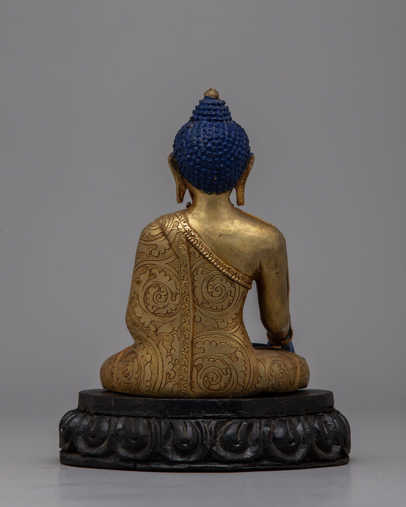 Shakyamui Lapis Lazuli Buddha Statue | Crafted from Lapis Lazuli, Radiating Peace and Wisdom