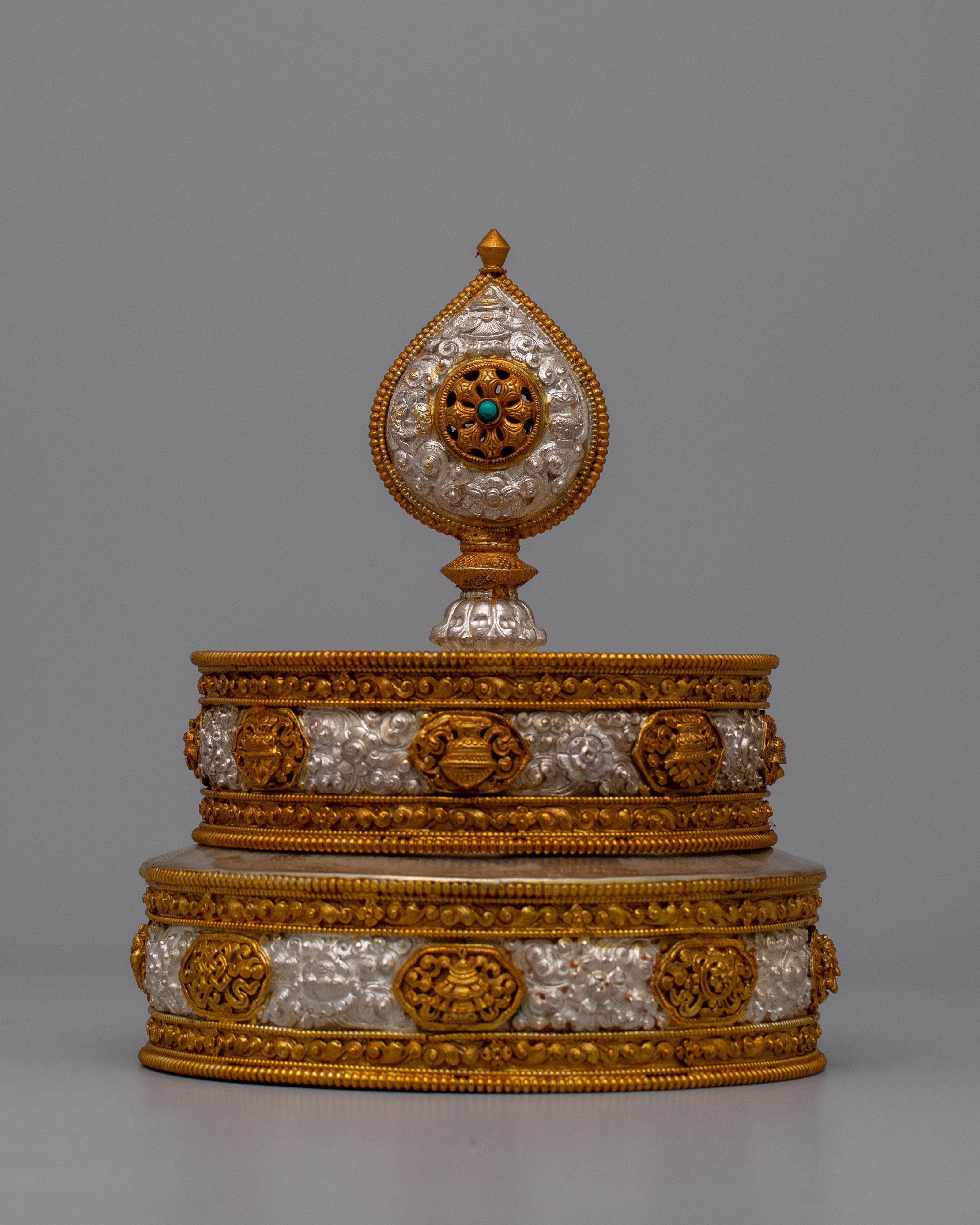 Tibetan Set Mandala | Tibetan Rice Offering Prayer Alter ...