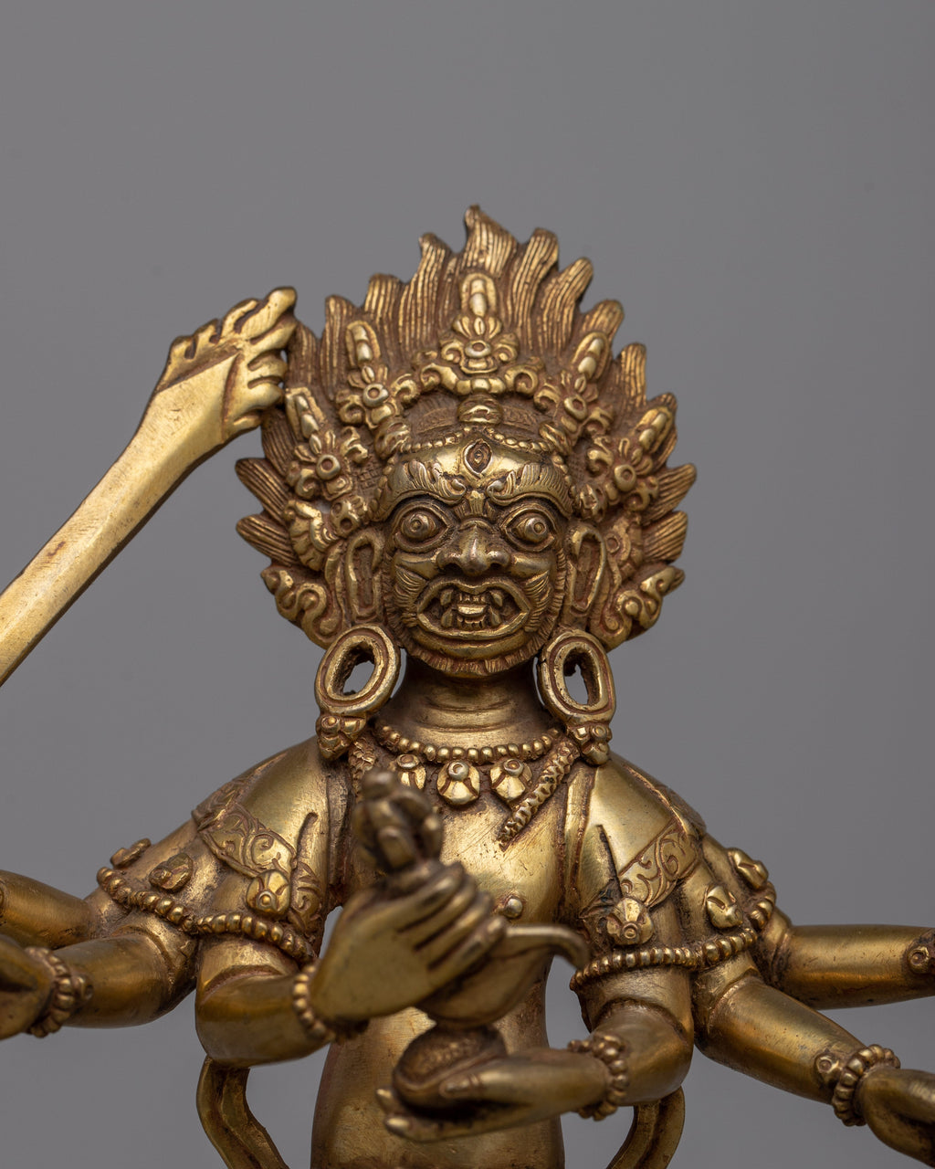 Copper Mahakala Phurba | Ritual Dagger for Meditation and Spiritual He