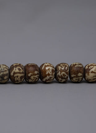 White Bone Mala Beads | Handcrafted Tibetan Buddhist Meditation Necklace