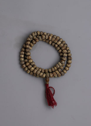 White Bone Mala Beads