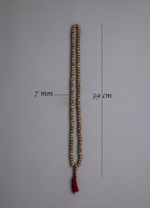 White Bone Mala Beads | Handcrafted Tibetan Buddhist Meditation Necklace