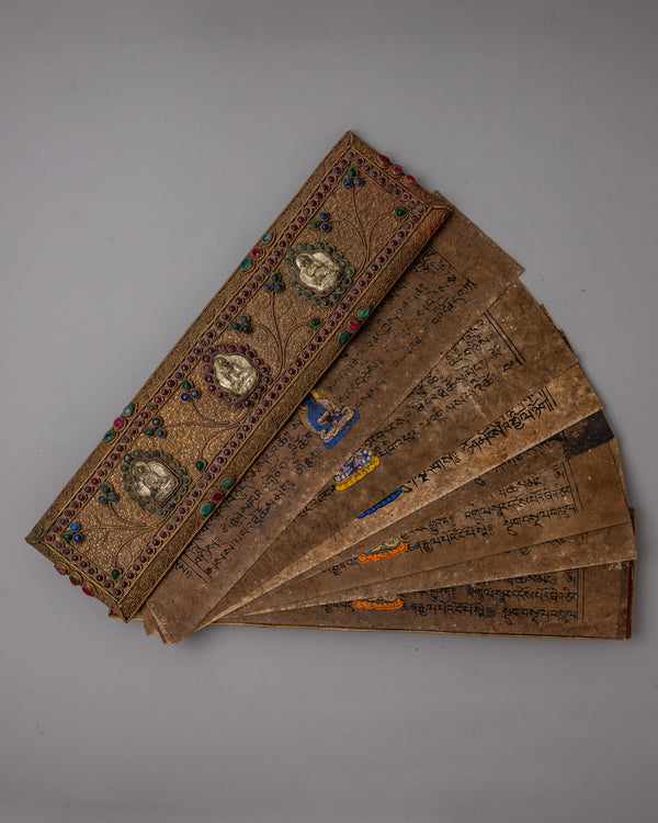 Tibetan Prayer Book | Handcrafted Scriptures for Spiritual Connection