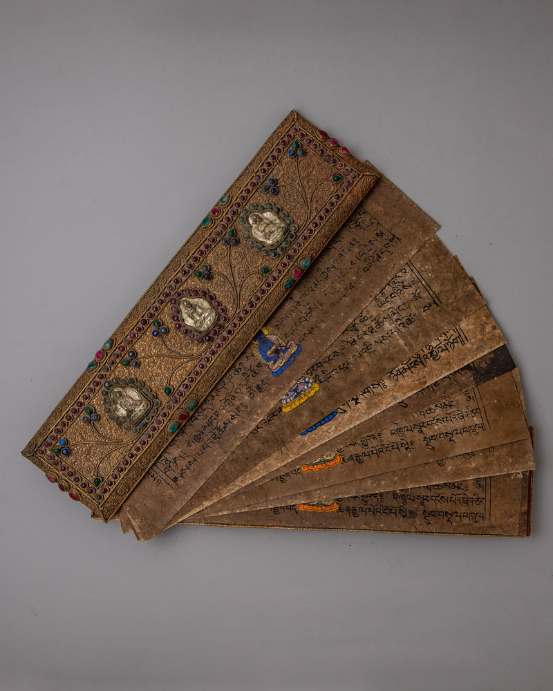 Tibetan Prayer Book | Handcrafted Scriptures for Spiritual Connection