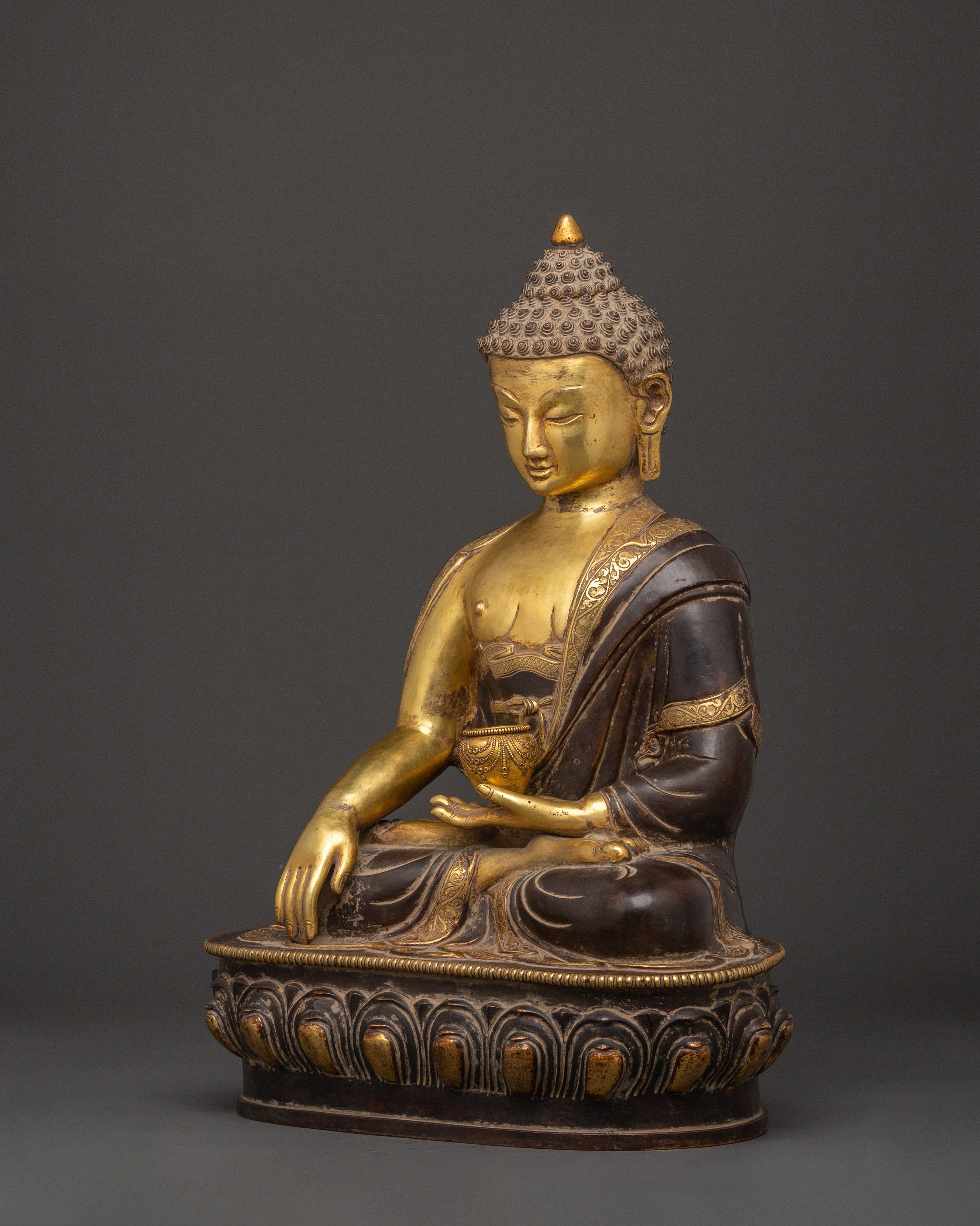 Shakyamuni Buddha Statue for Spiritual Healing and Peace | Sacred Traditional Artwork