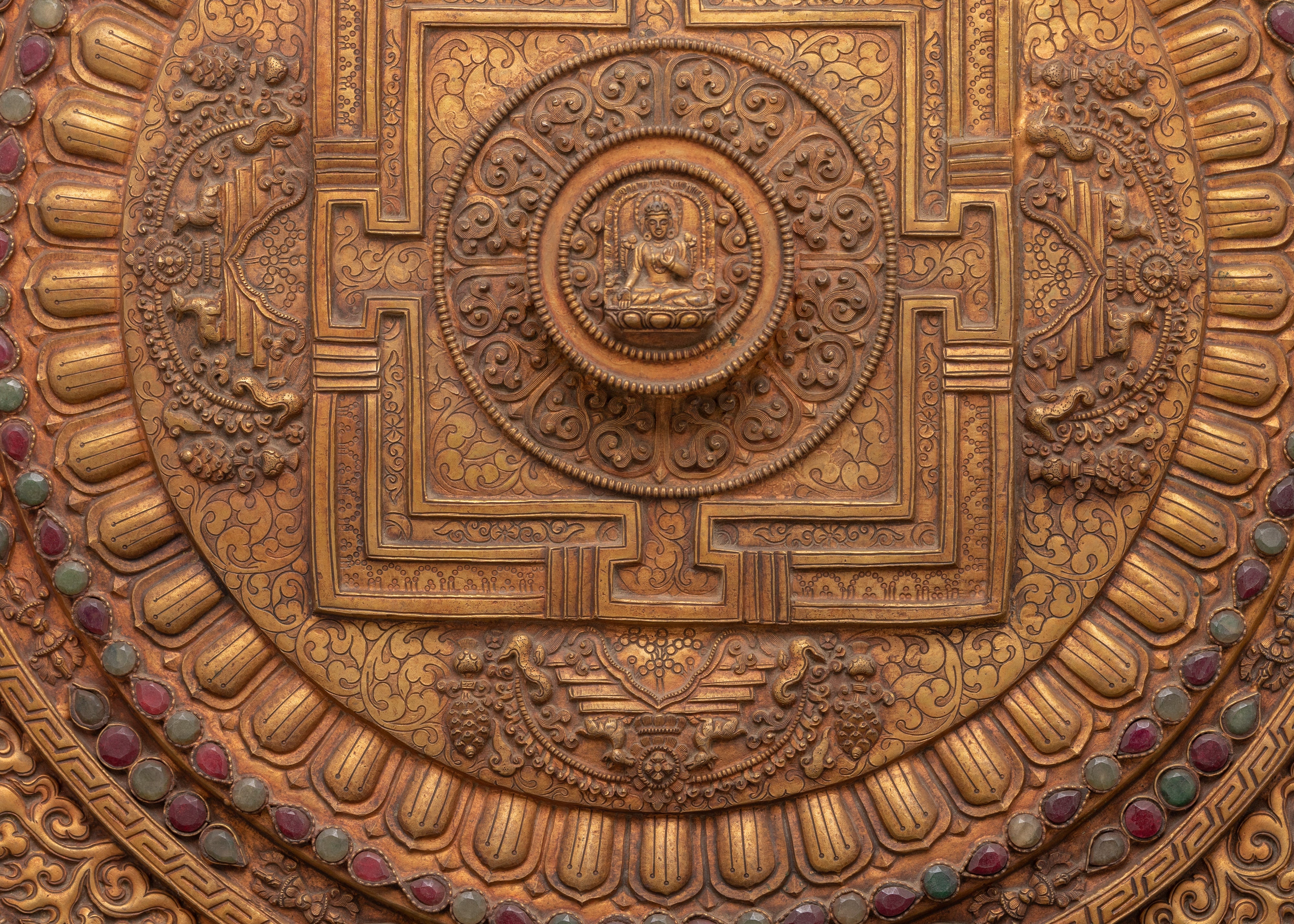 Gold-Plated Wall Hanging | For Sacred or Luxury Interiors