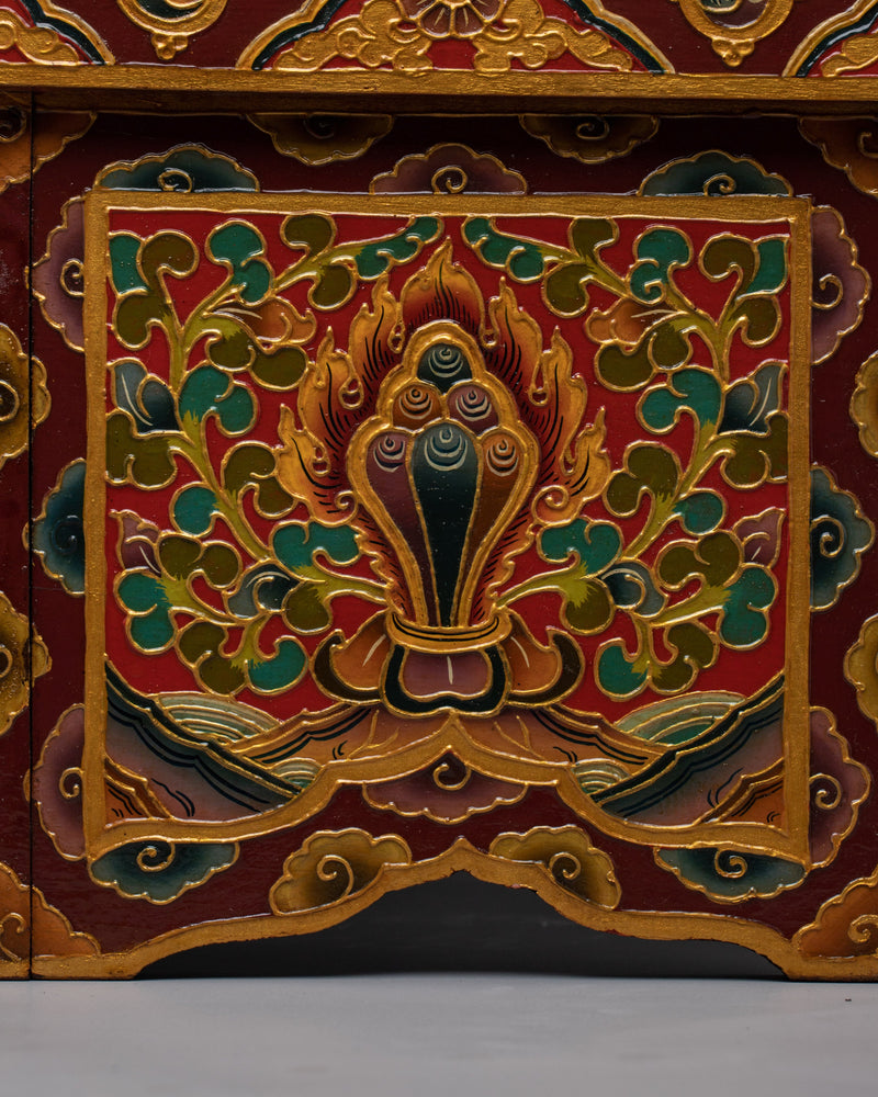 Tibetan Altar Table | Handcrafted Sacred Meditation Furniture