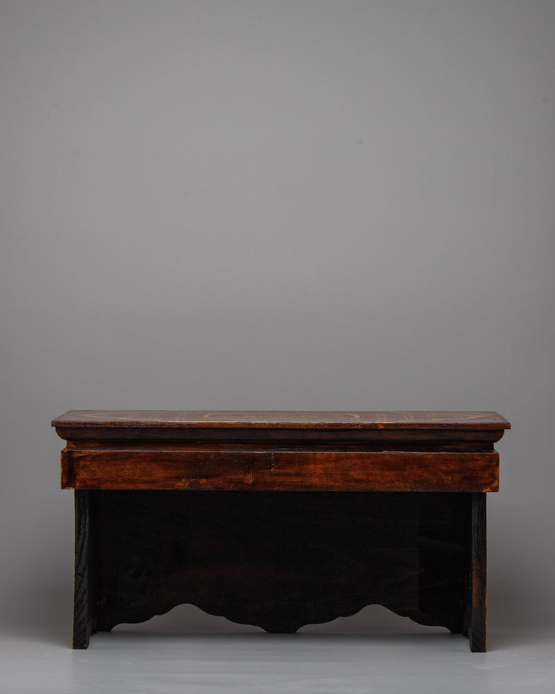 Tibetan Altar Table | Handcrafted Sacred Meditation Furniture