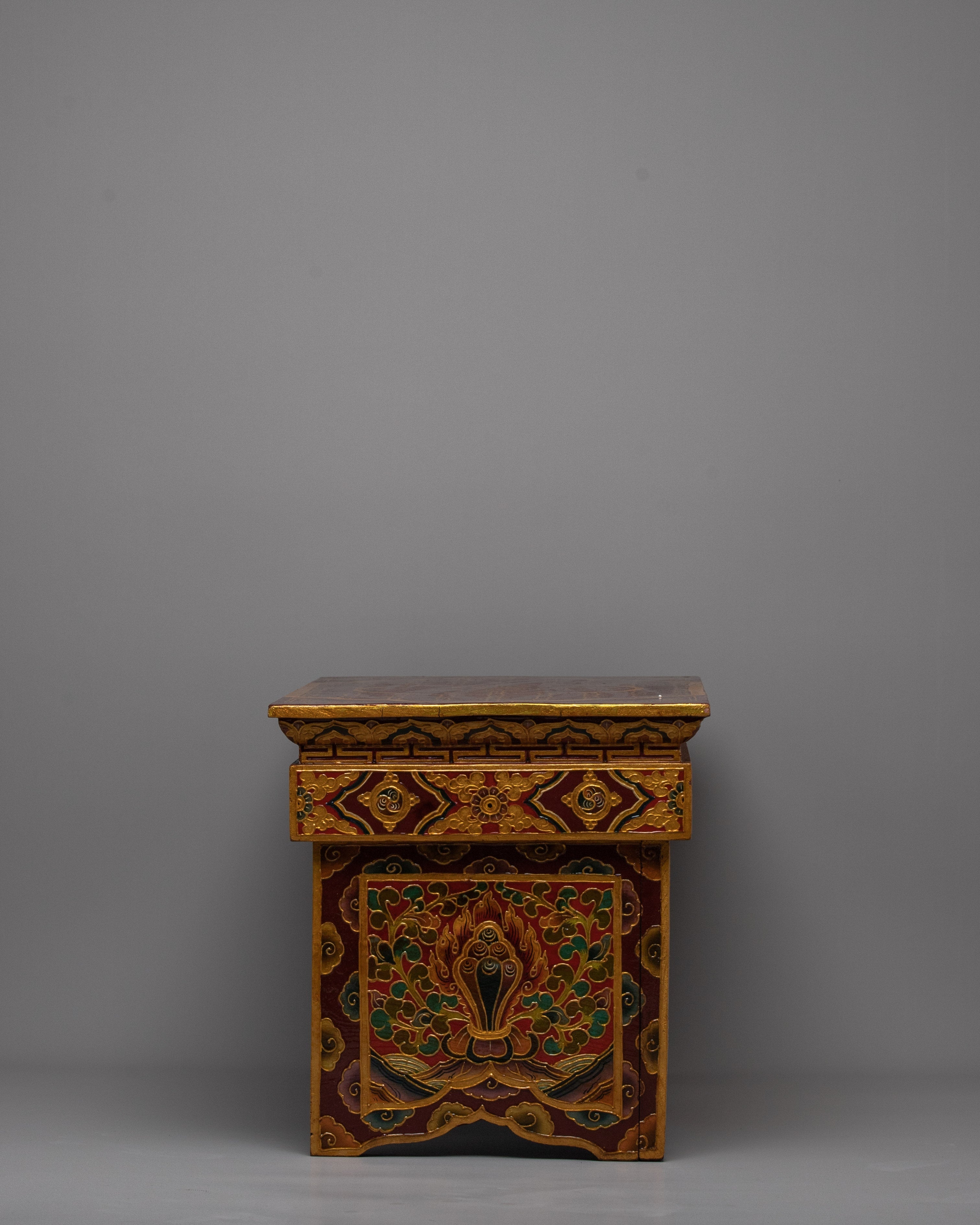 Tibetan Altar Table | Handcrafted Sacred Meditation Furniture