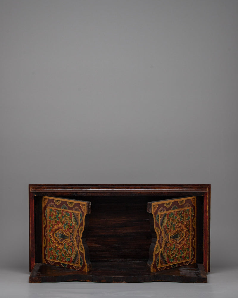 Tibetan Altar Table | Handcrafted Sacred Meditation Furniture