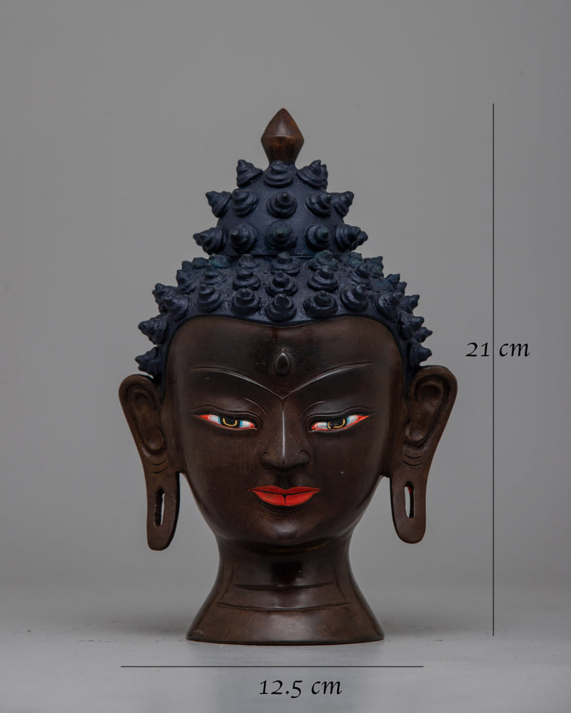 Head of a Buddha | Serene Spiritual Statue for Home or Office