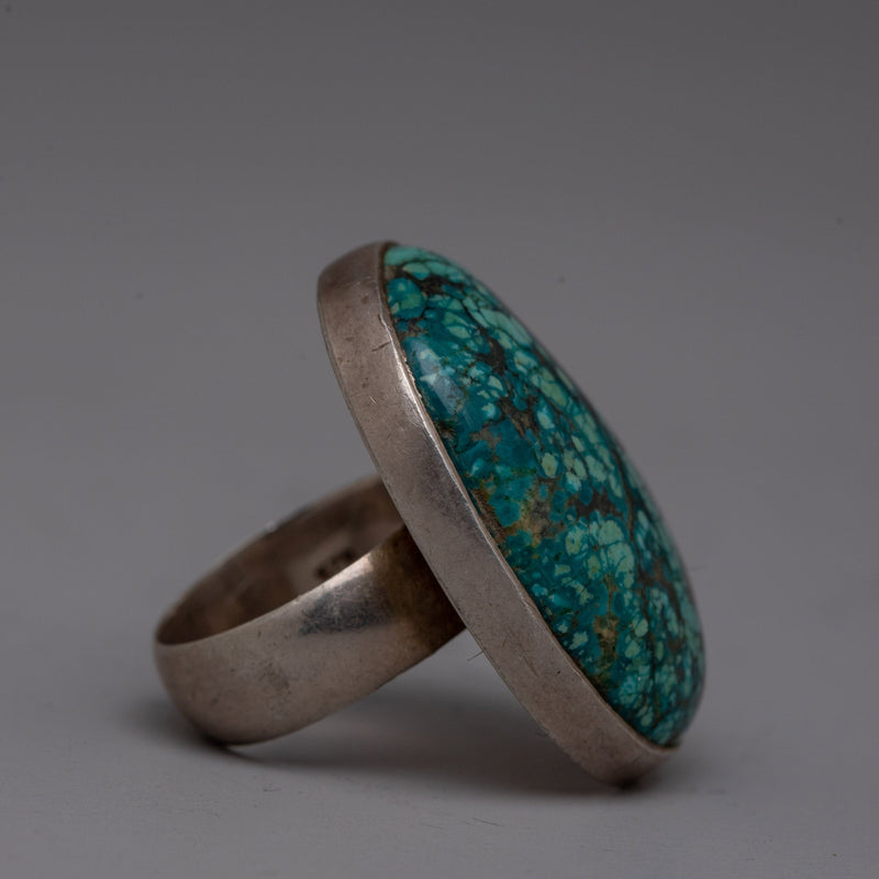 Tibetan Turquoise Ring |  Artisan-Made Jewelry Featuring Genuine Turquoise Stone