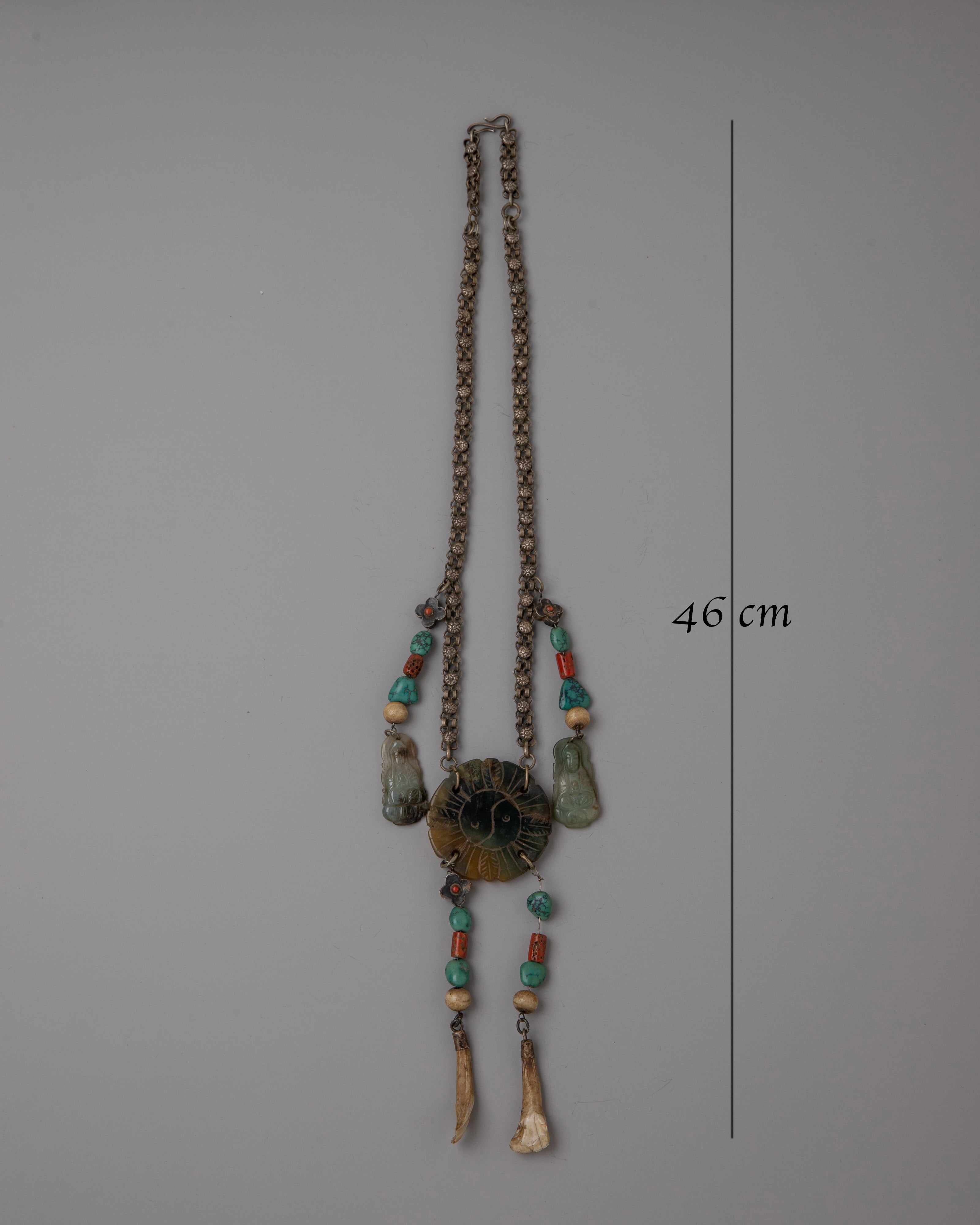Tibetan Pure Silver Necklace | Handcrafted Artisan Jewelry