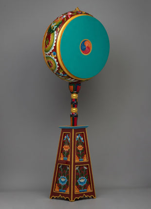 Wooden Dhyangro Drum | Traditional Meditation Music Instrument