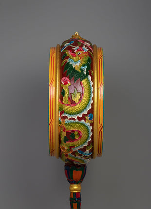Wooden Dhyangro Drum | Traditional Meditation Music Instrument