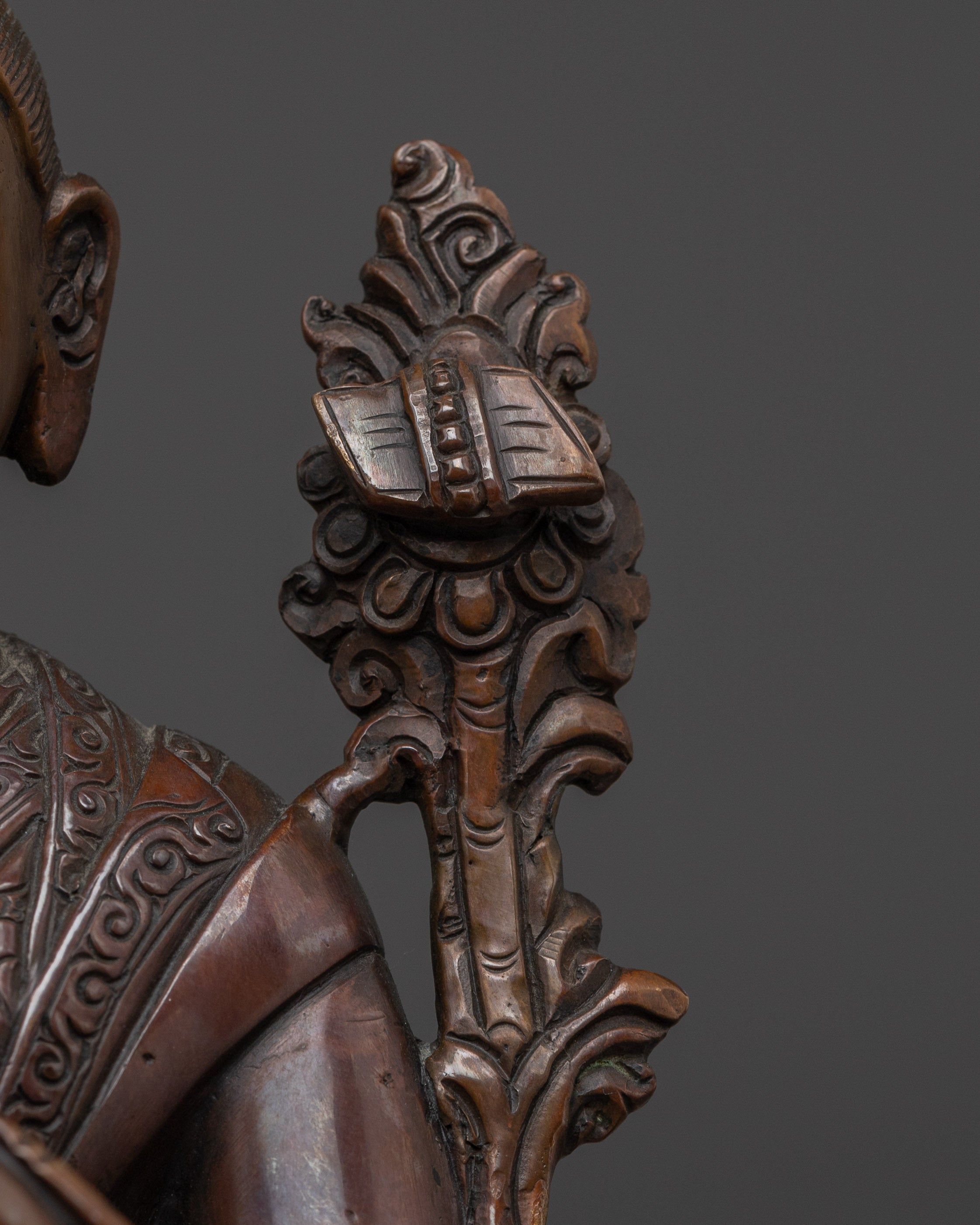 Oxidized Tsongkhapa Statue Set | Spiritual Altar Peice