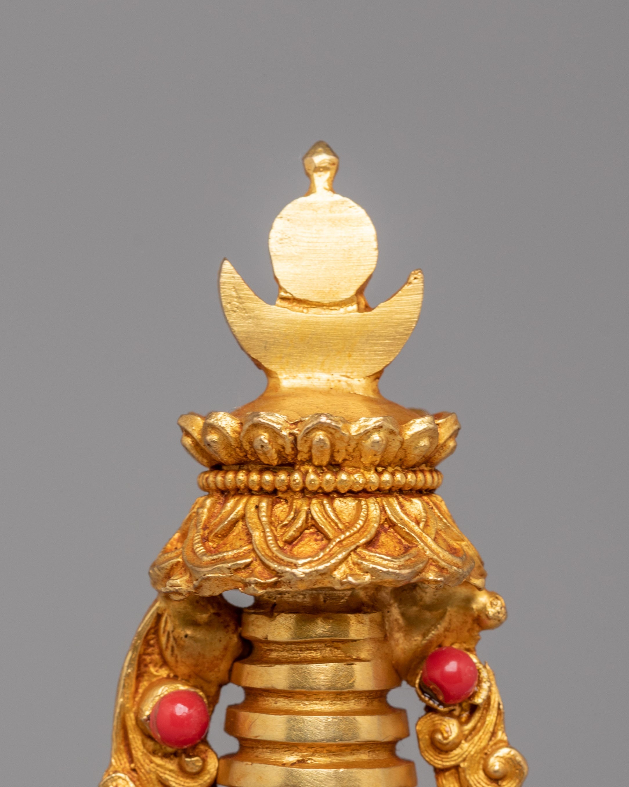 Tibetan Altar Lotus Blossom Stupa | Meditation Decor