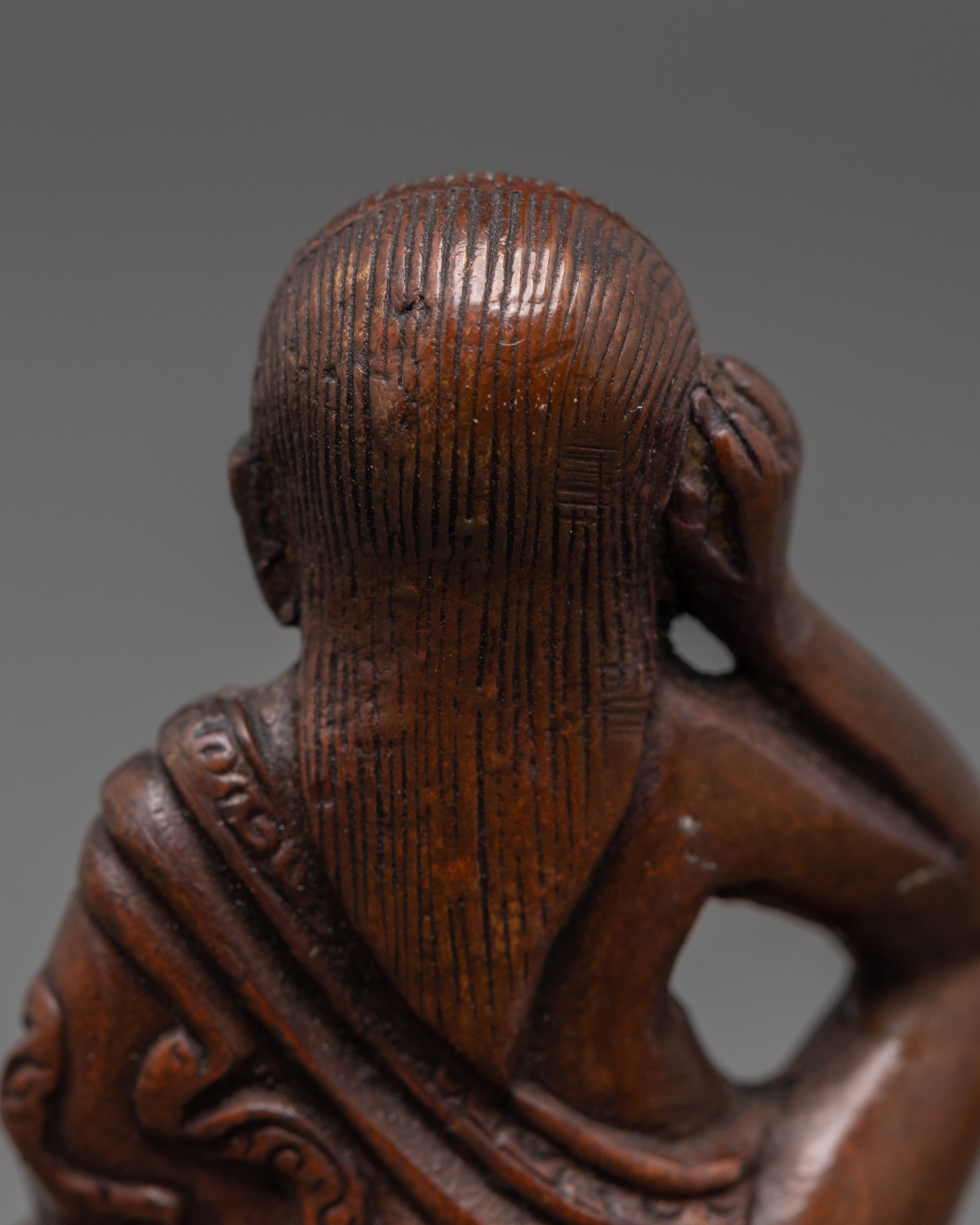 Buddhist Master Milarepa Tibetan Statue | Copper Meditation Figurine