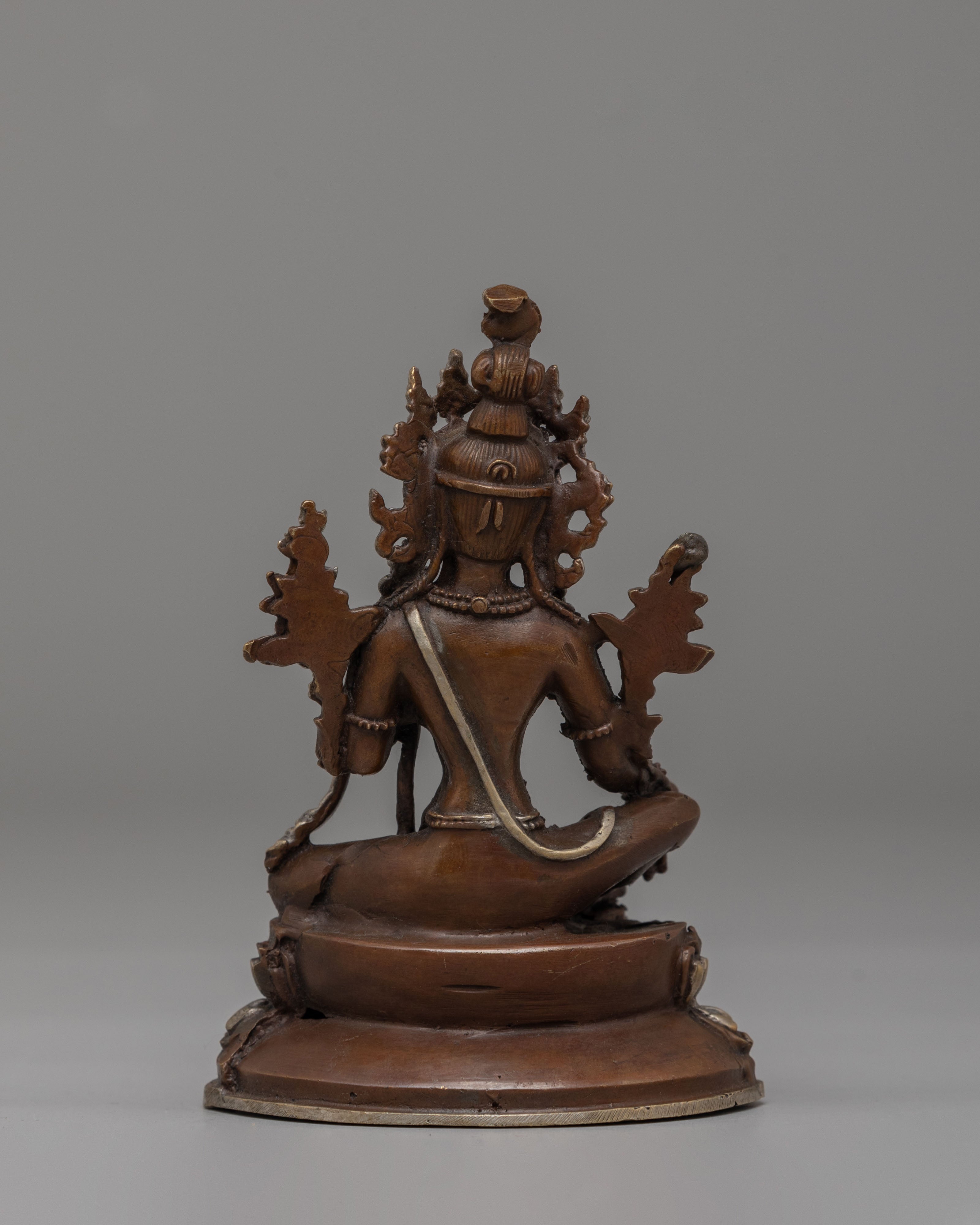 Tibetan Sacred Green Tara Statue | Symbol of Protection & Compassion