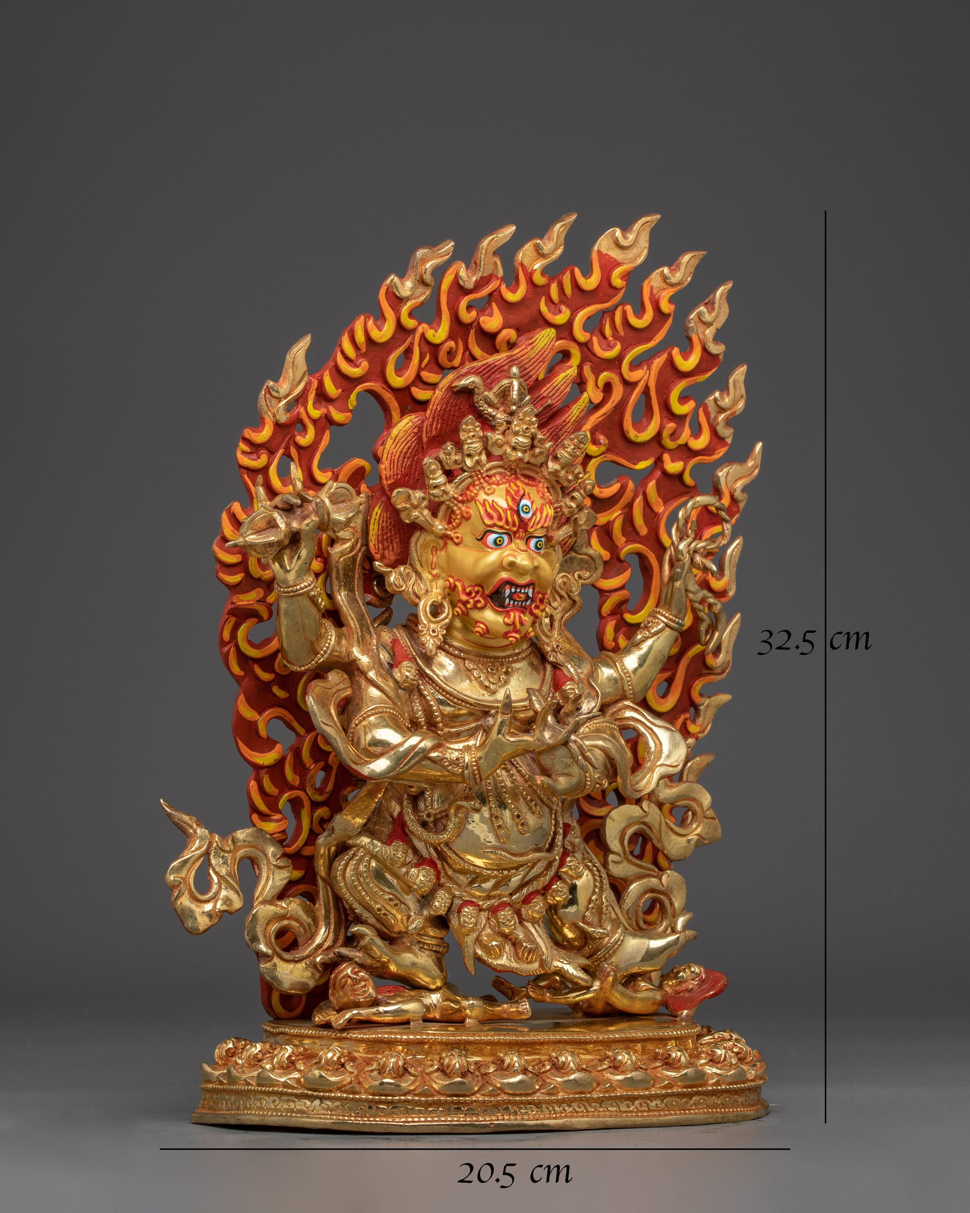 Four Armed Vajrapani Wrathful Buddhist Art for Strength 