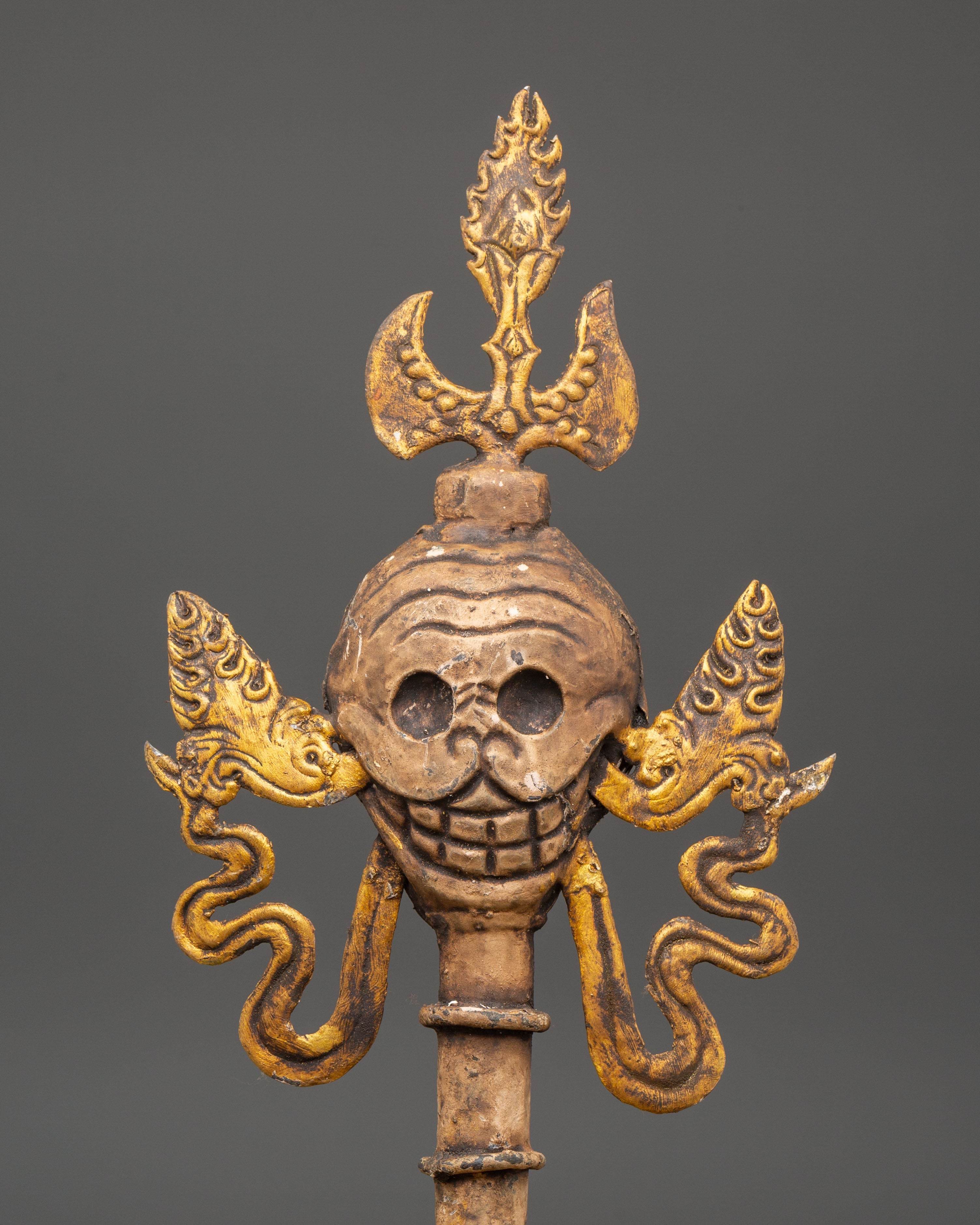 Tibetan Skull Ritual Decor | Sacred Buddhist Art