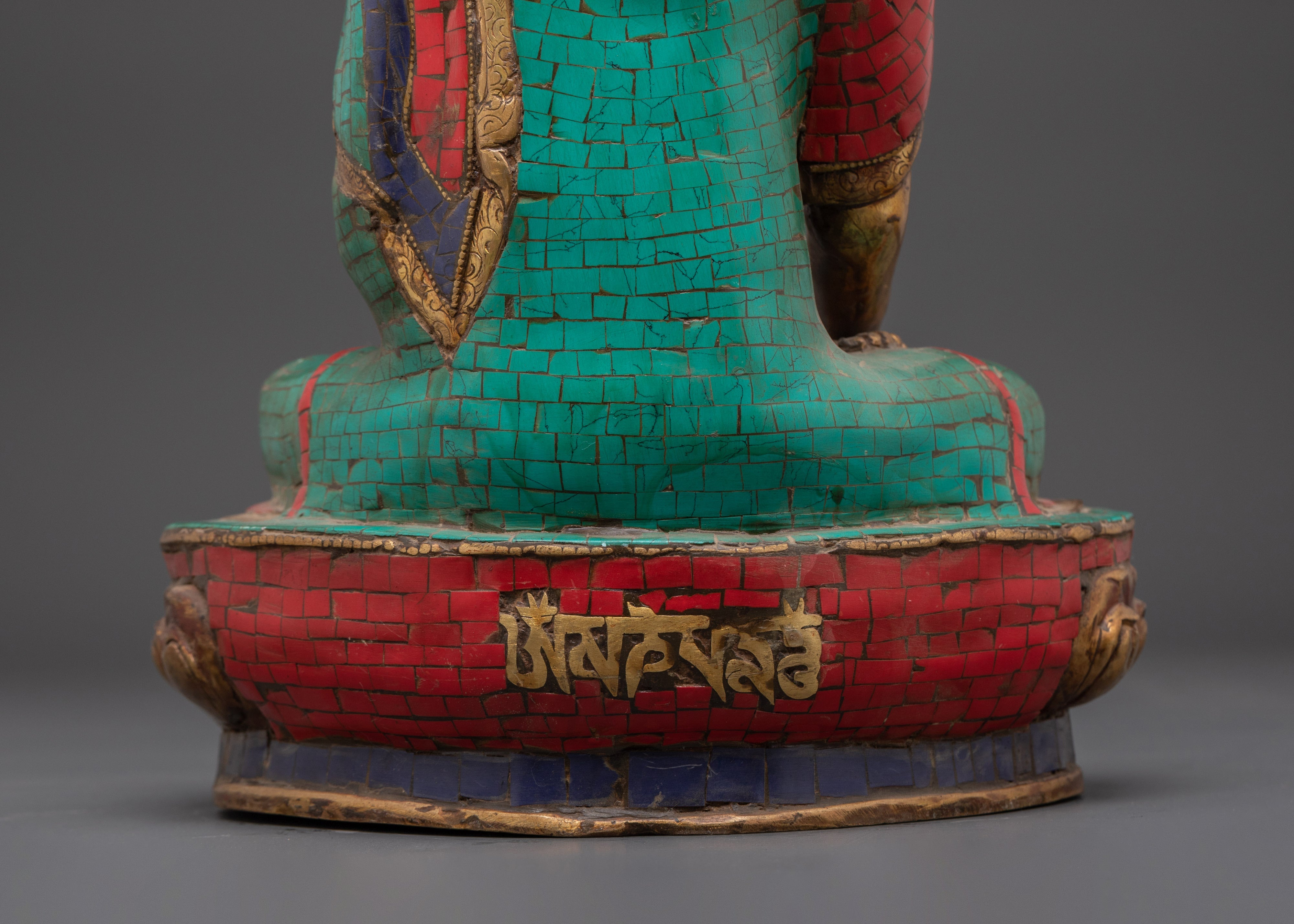 Shakyamuni Buddha Meditation Copper Statue | Figurine for Altar Spaces and Shrine Decor