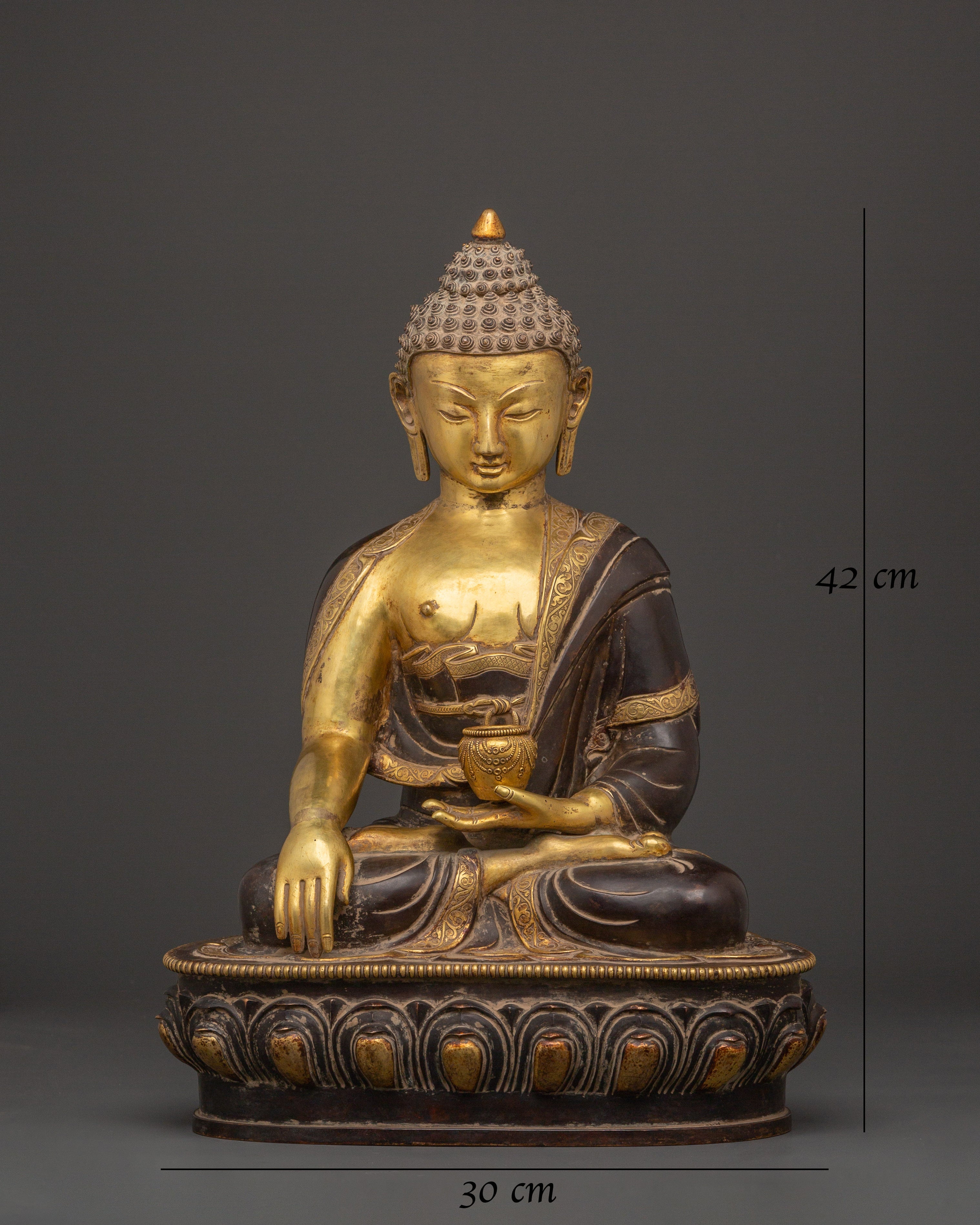 Shakyamuni Buddha Statue for Spiritual Healing and Peace | Sacred Traditional Artwork
