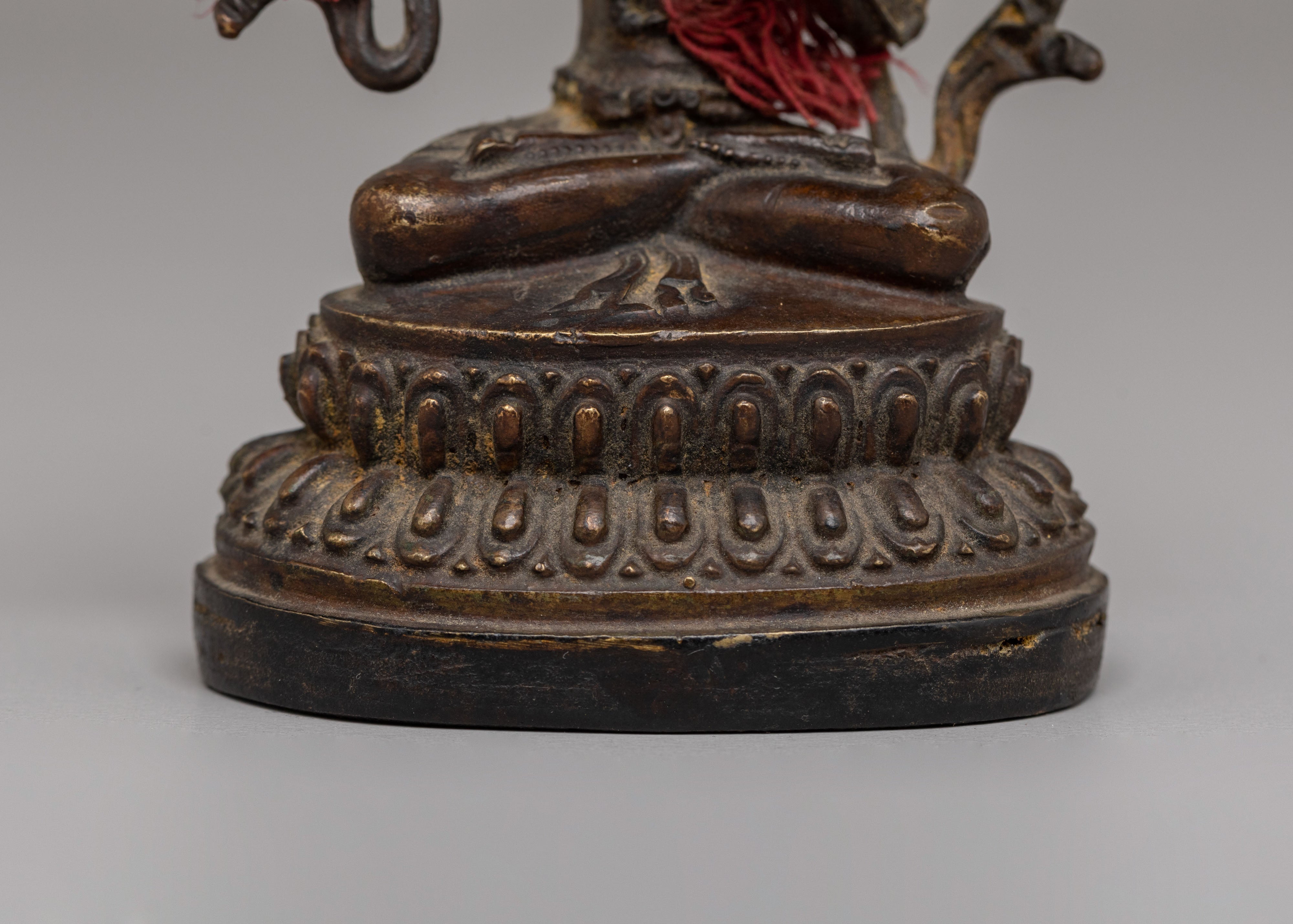 Tibetan Sacred Manjushri Statue | Copper Statue with Semi-Antique Finish