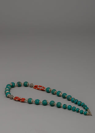 Beaded Necklace Turquoise and Coral | Jewelry for Style and Spirituality