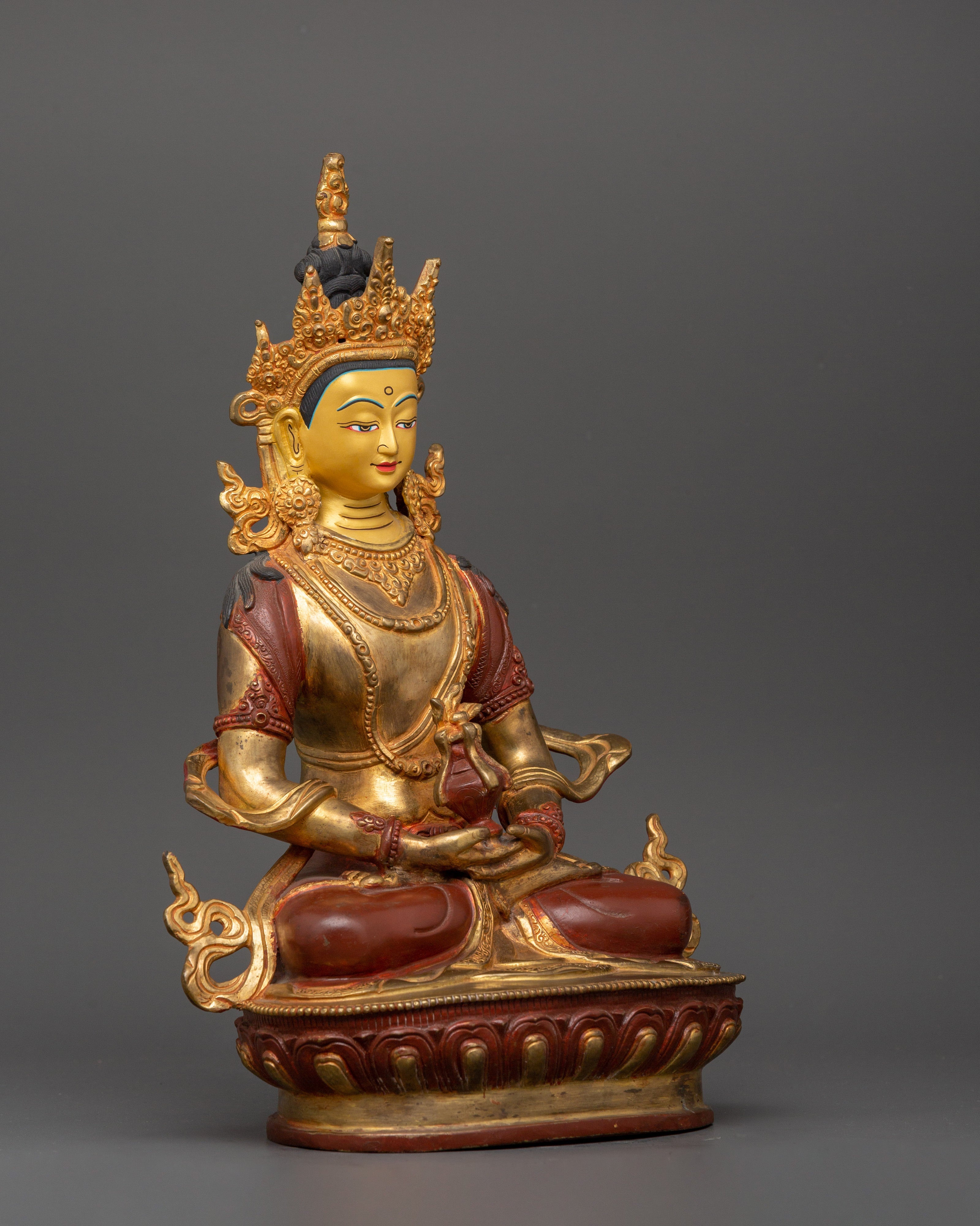 Bodhisattva Amitayus Statue | Himalayan Buddhist Artwork of Nepal