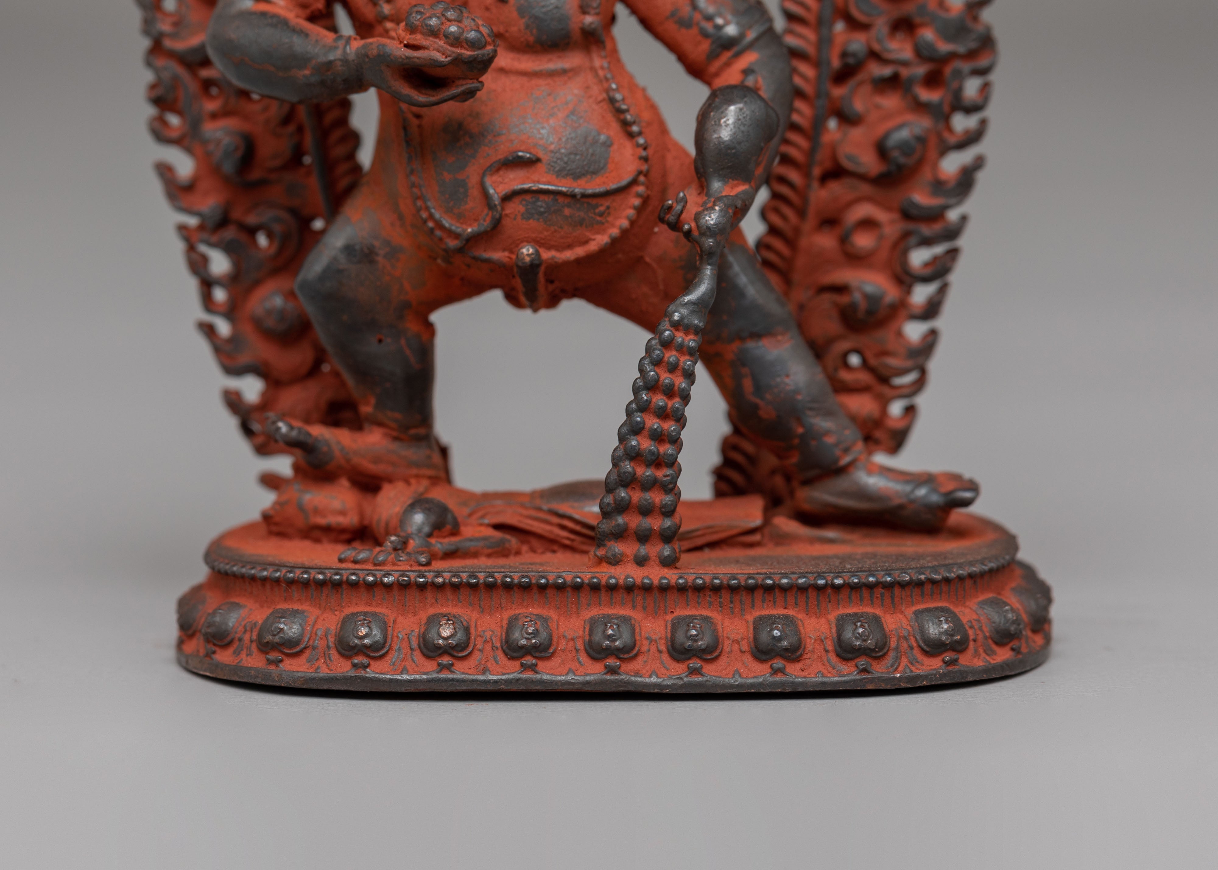Spiritual Black Dzambhala Statue | Buddhist Wealth Deity