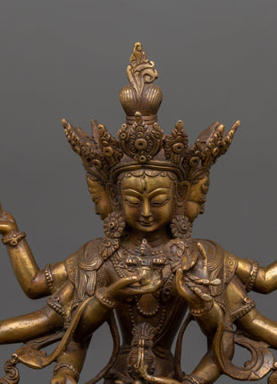 Antique Copper Namgyalma Statue |  Buddhist Ritual & Meditation