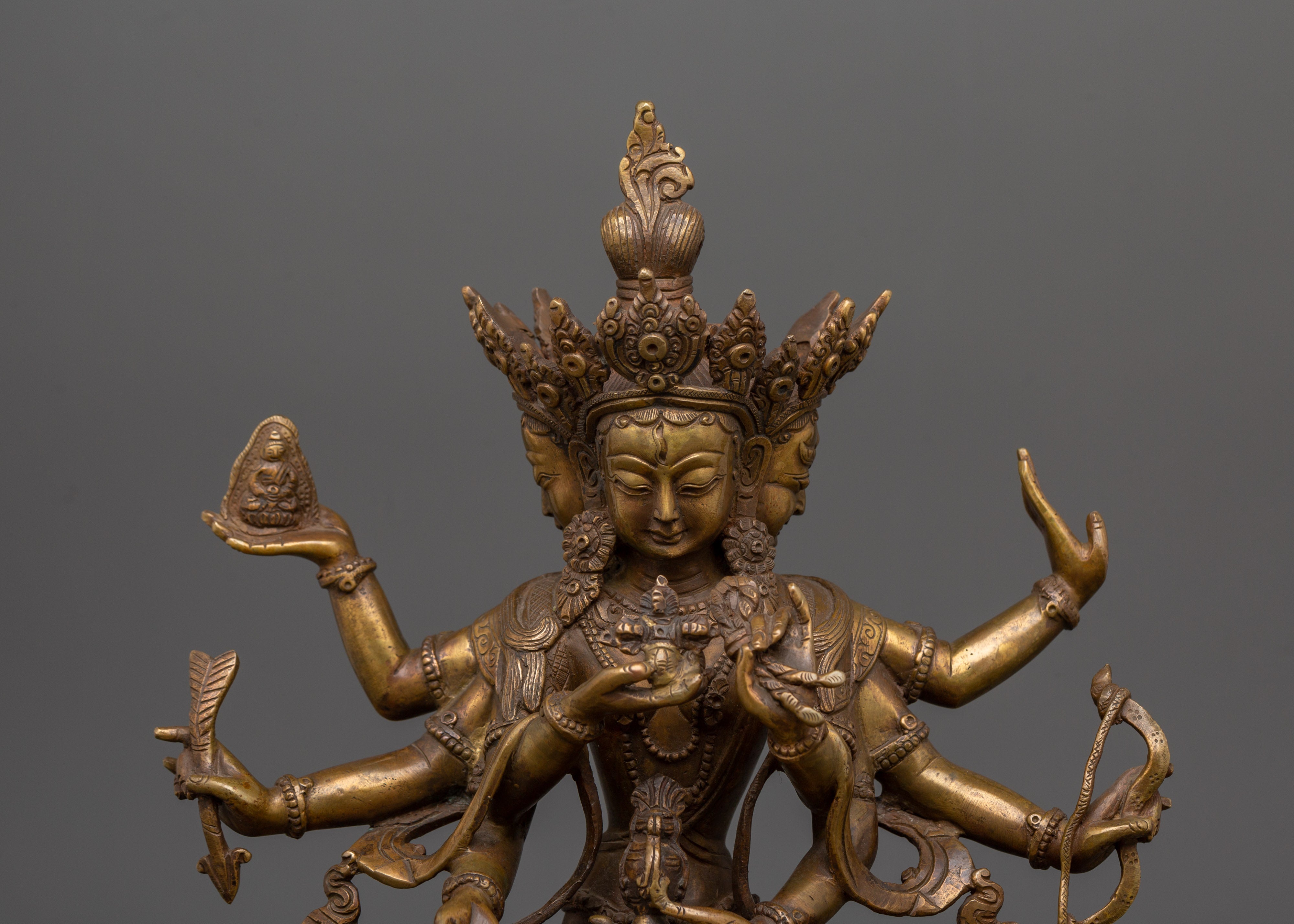 Antique Copper Namgyalma Statue |  Buddhist Ritual & Meditation