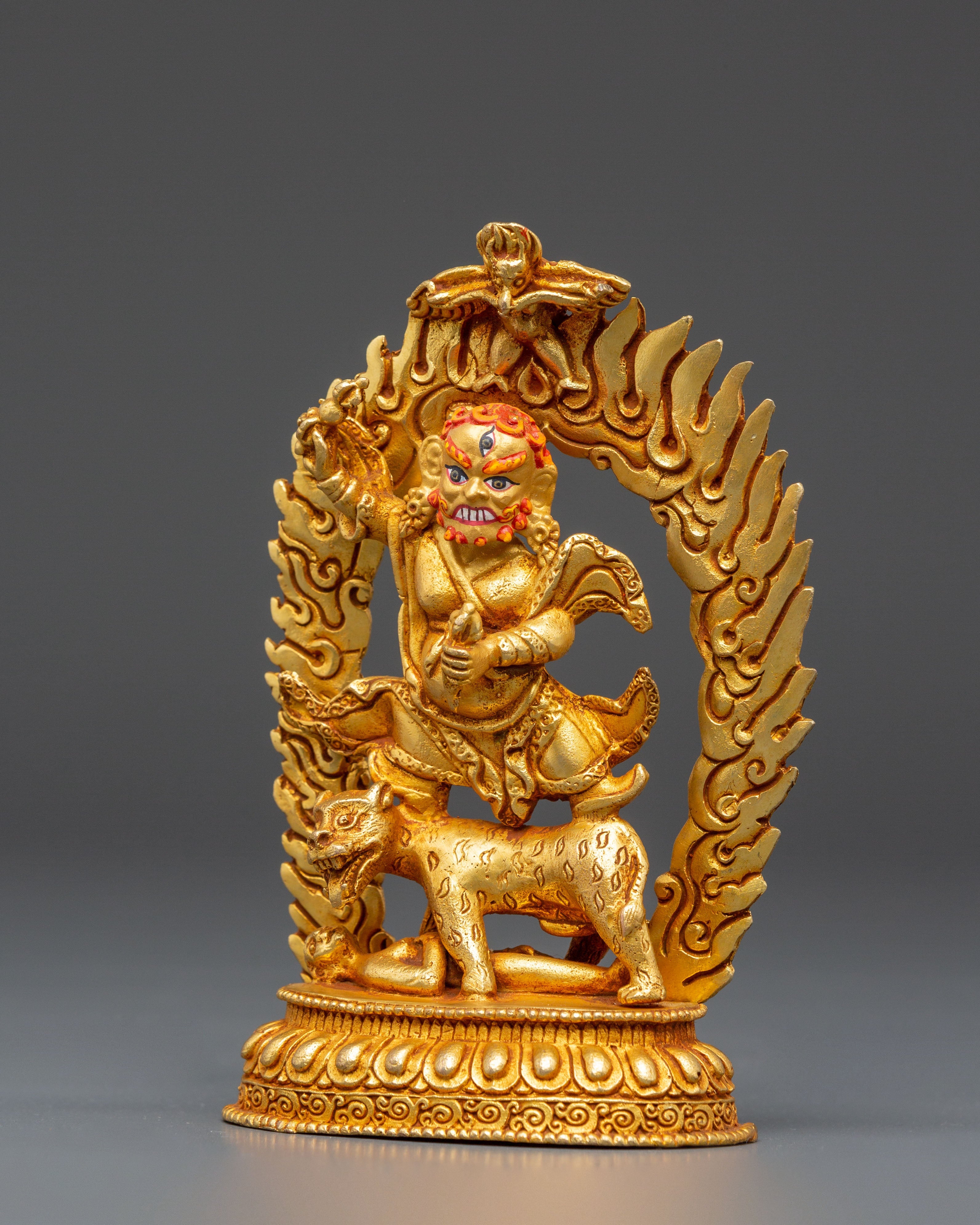 Golden Dorje Drolo Statue | Fierce Protector of the Dharma